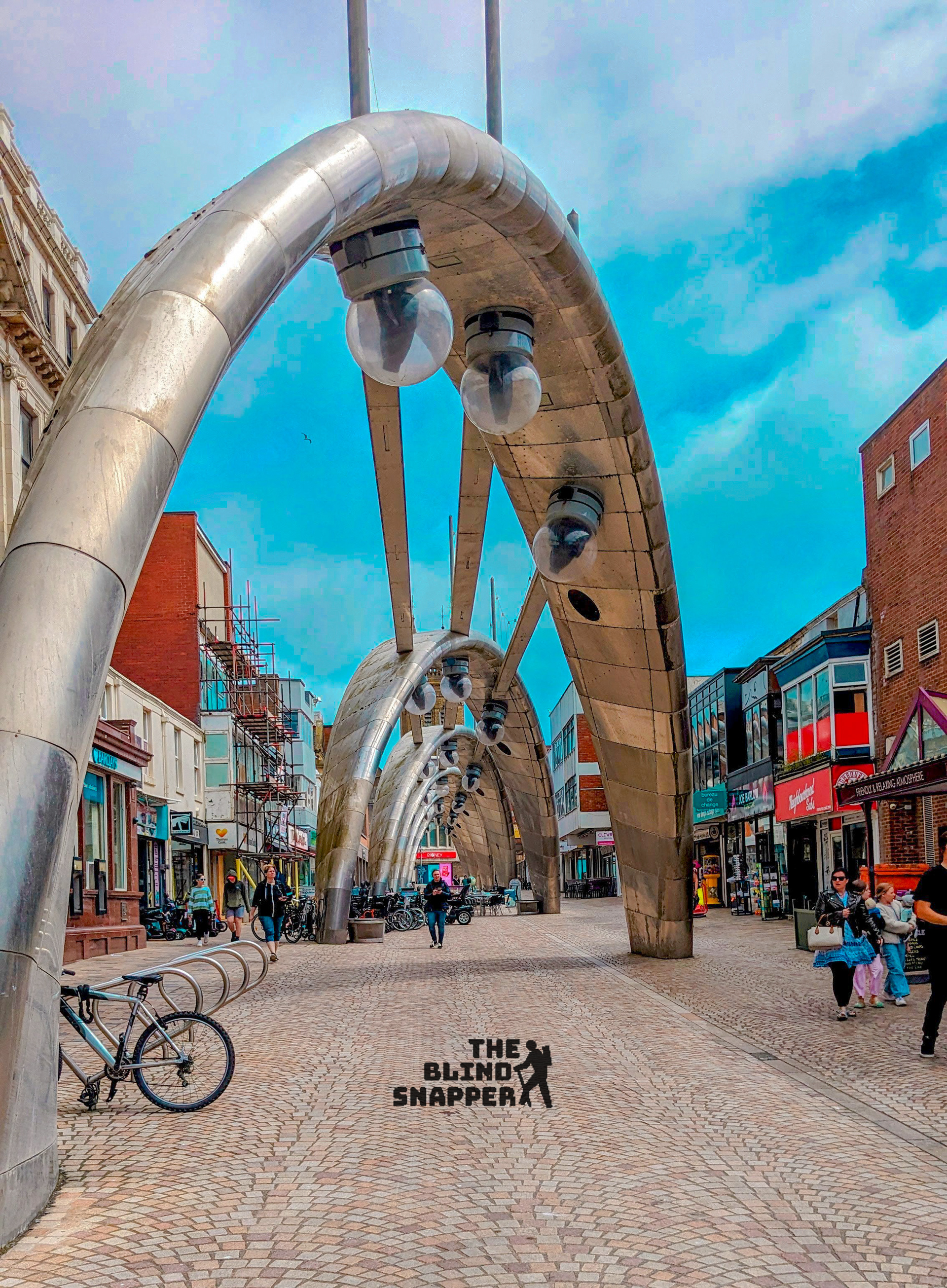 Illuminated arches, Church Street, Blackpool