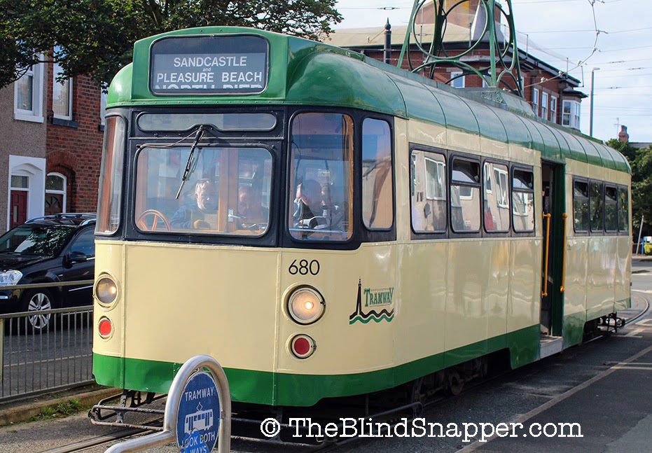 Heritage Tram 680 at Fleetwood Ferry