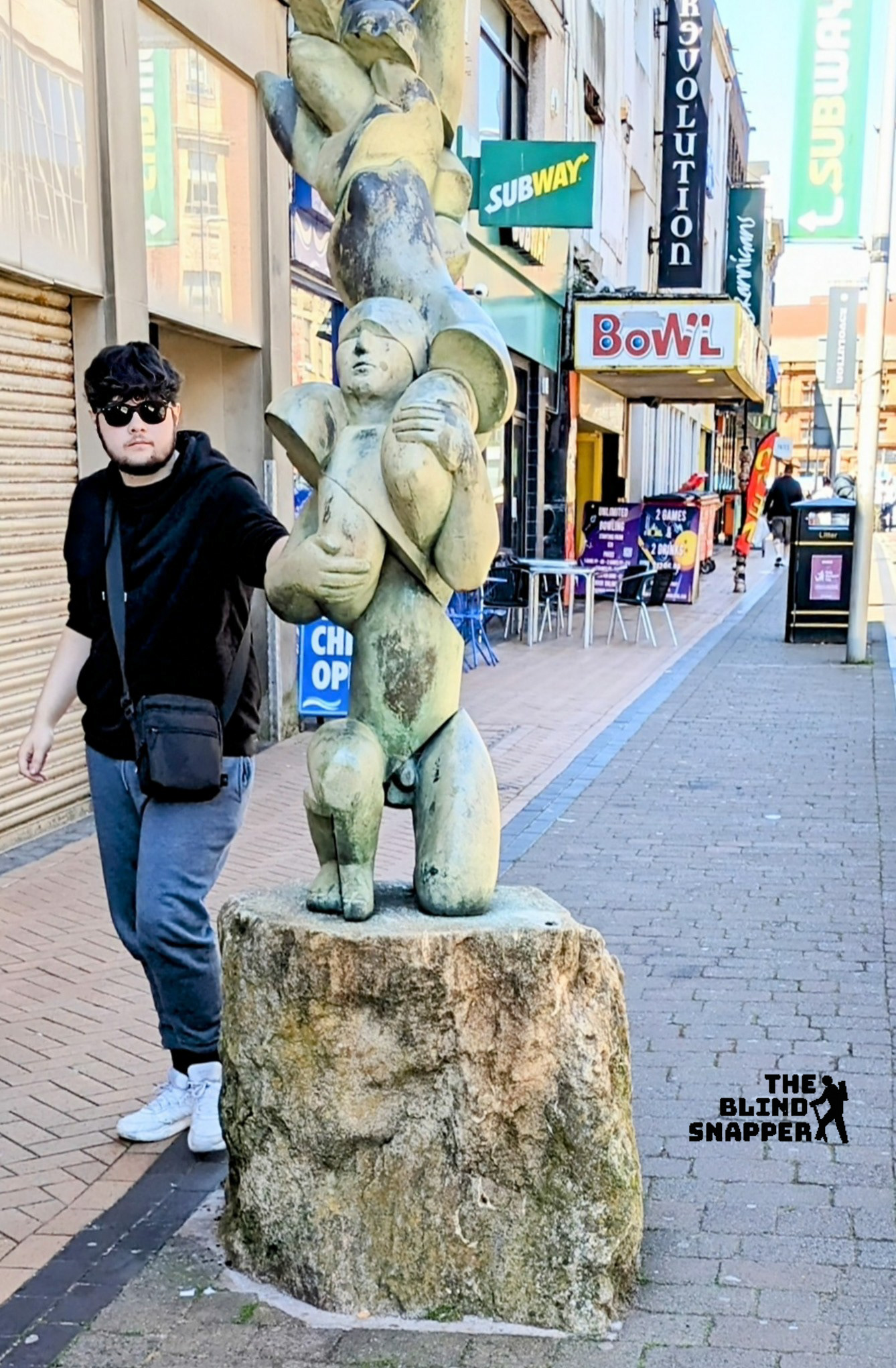 Acrobats Statue, Market Street, Blackpool