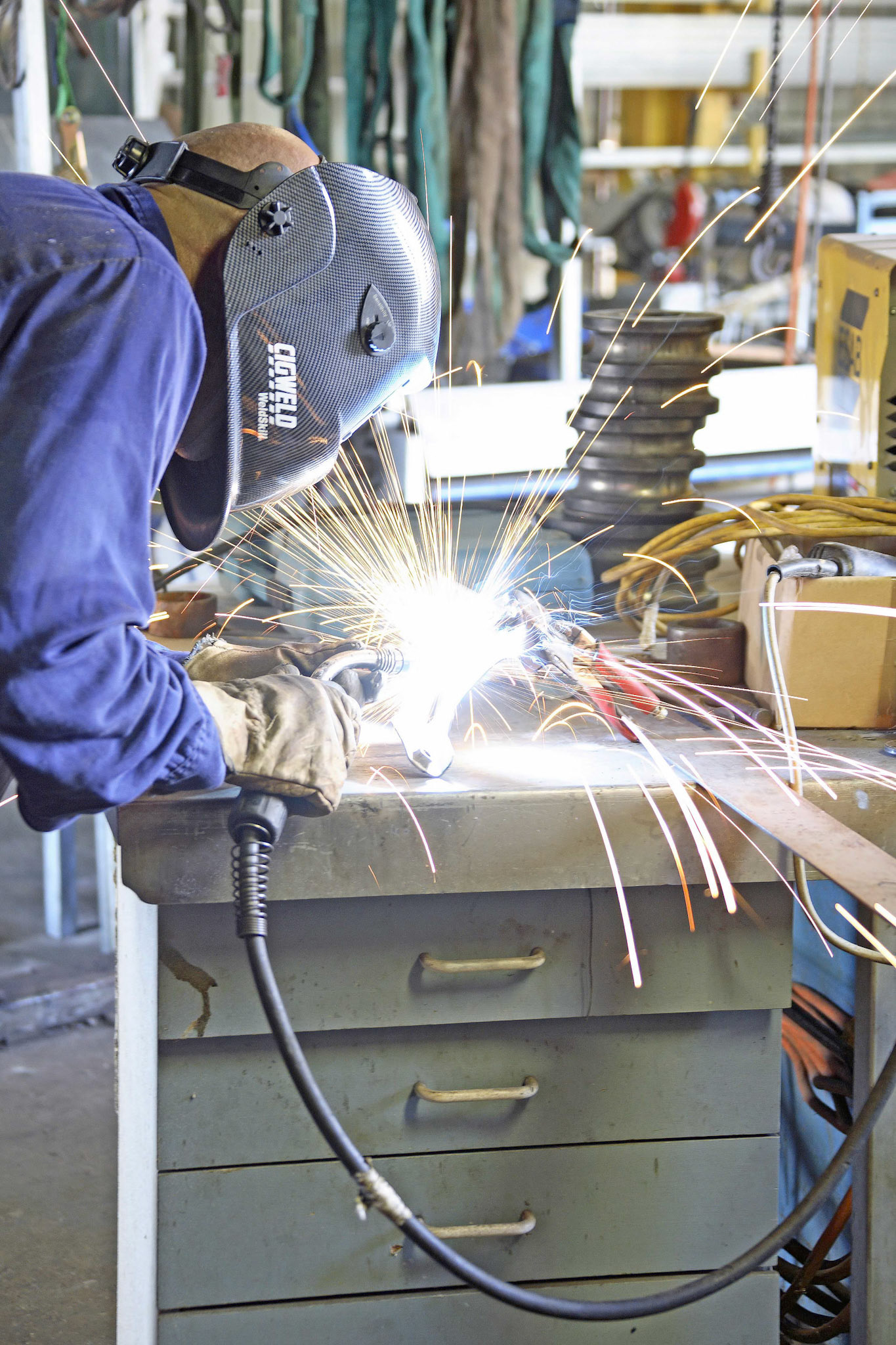 welding metal parts sparks © copyright-lewis-a-collins-http://lewiscollins.com.au
