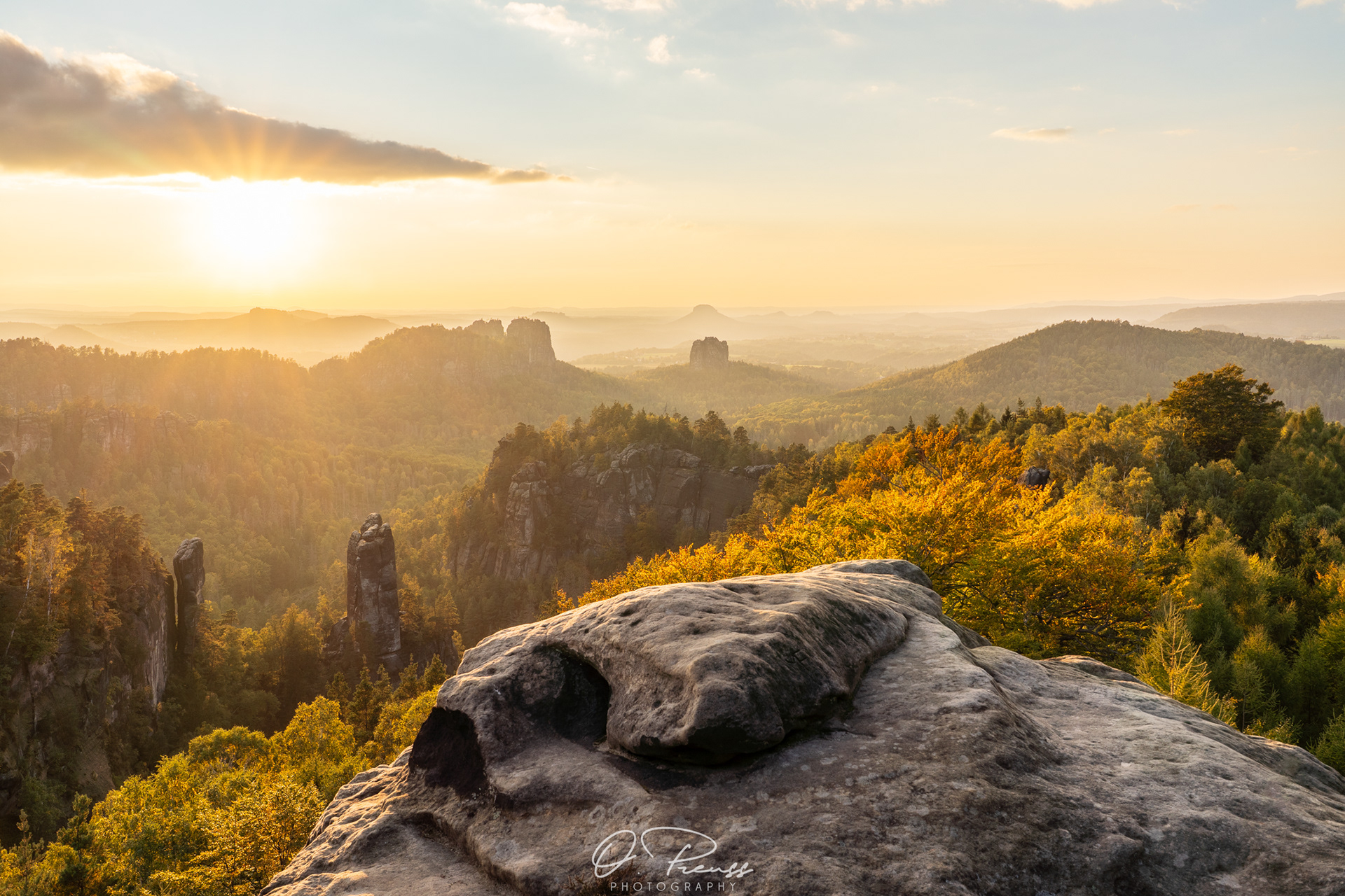 Aussicht Carolafelsen