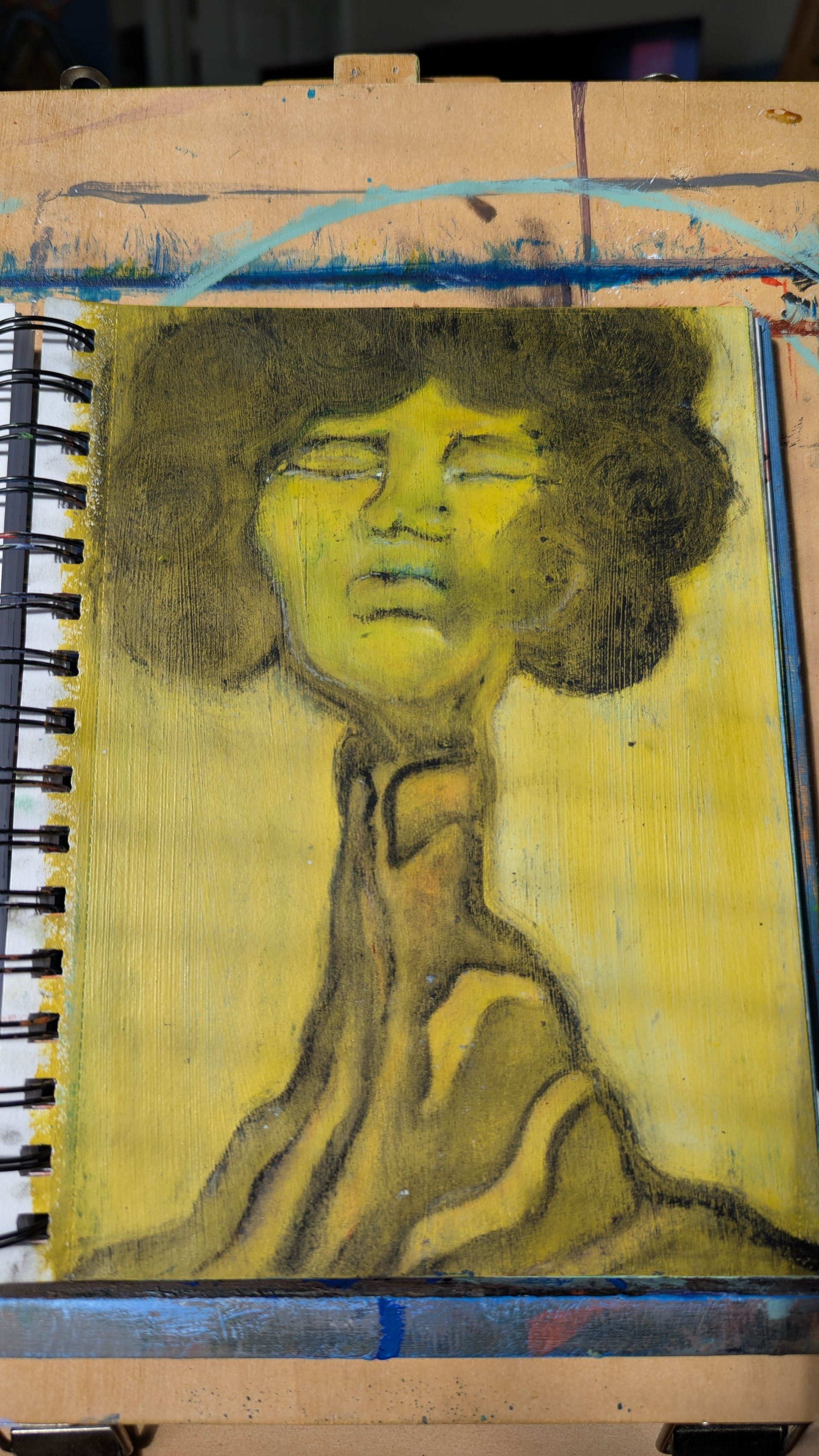 Acrylic and pastel, 2025