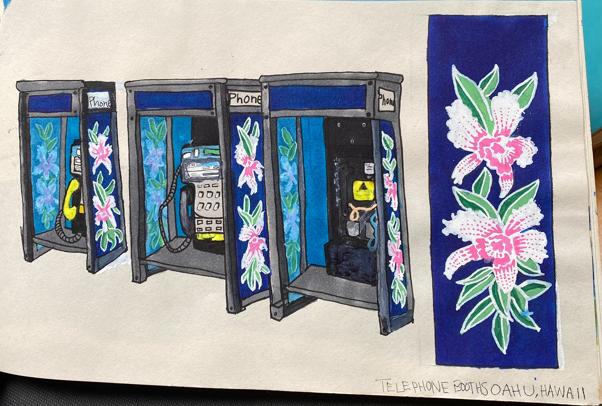 Phone Booths of Oahu, Hawaii