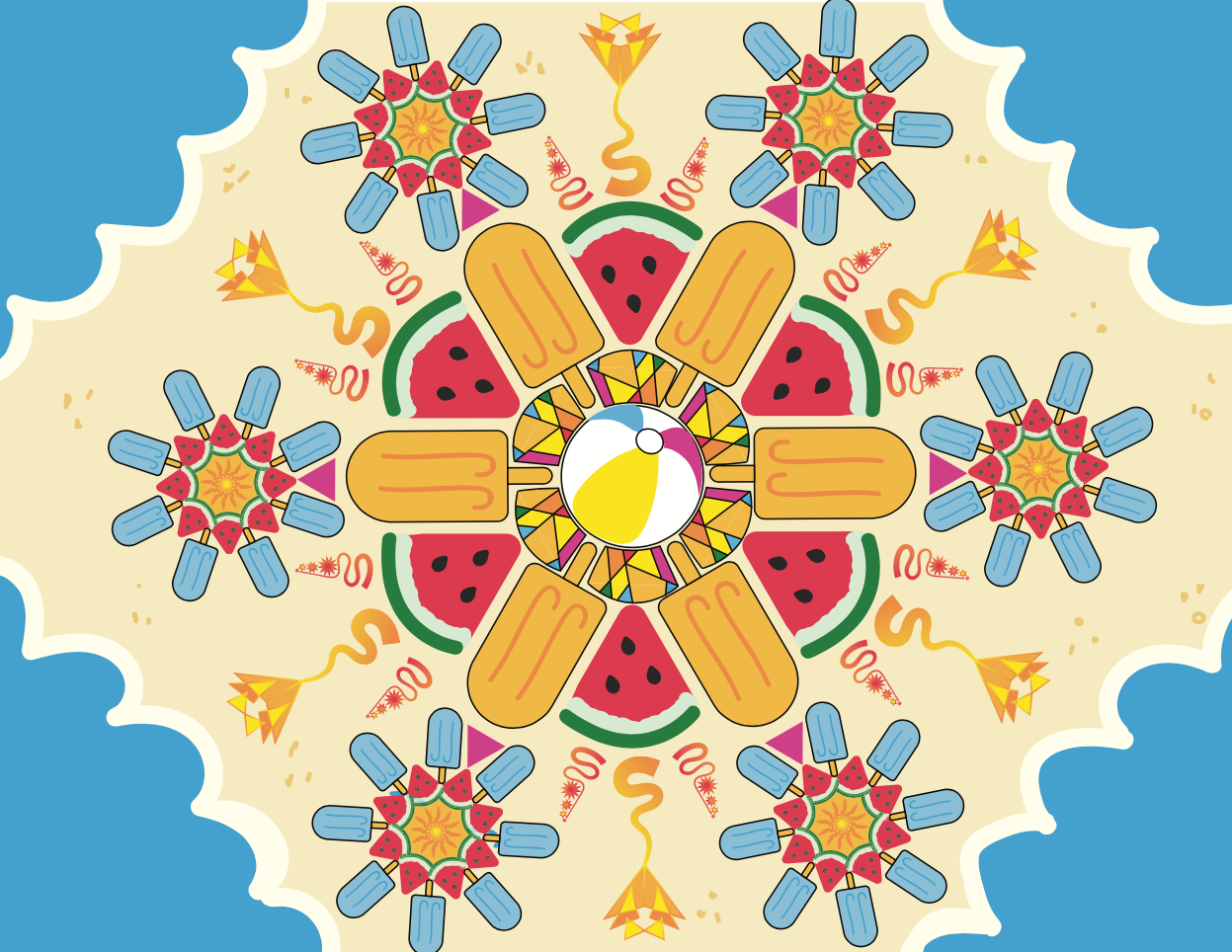 Mandala #2, Summer at the Beach
