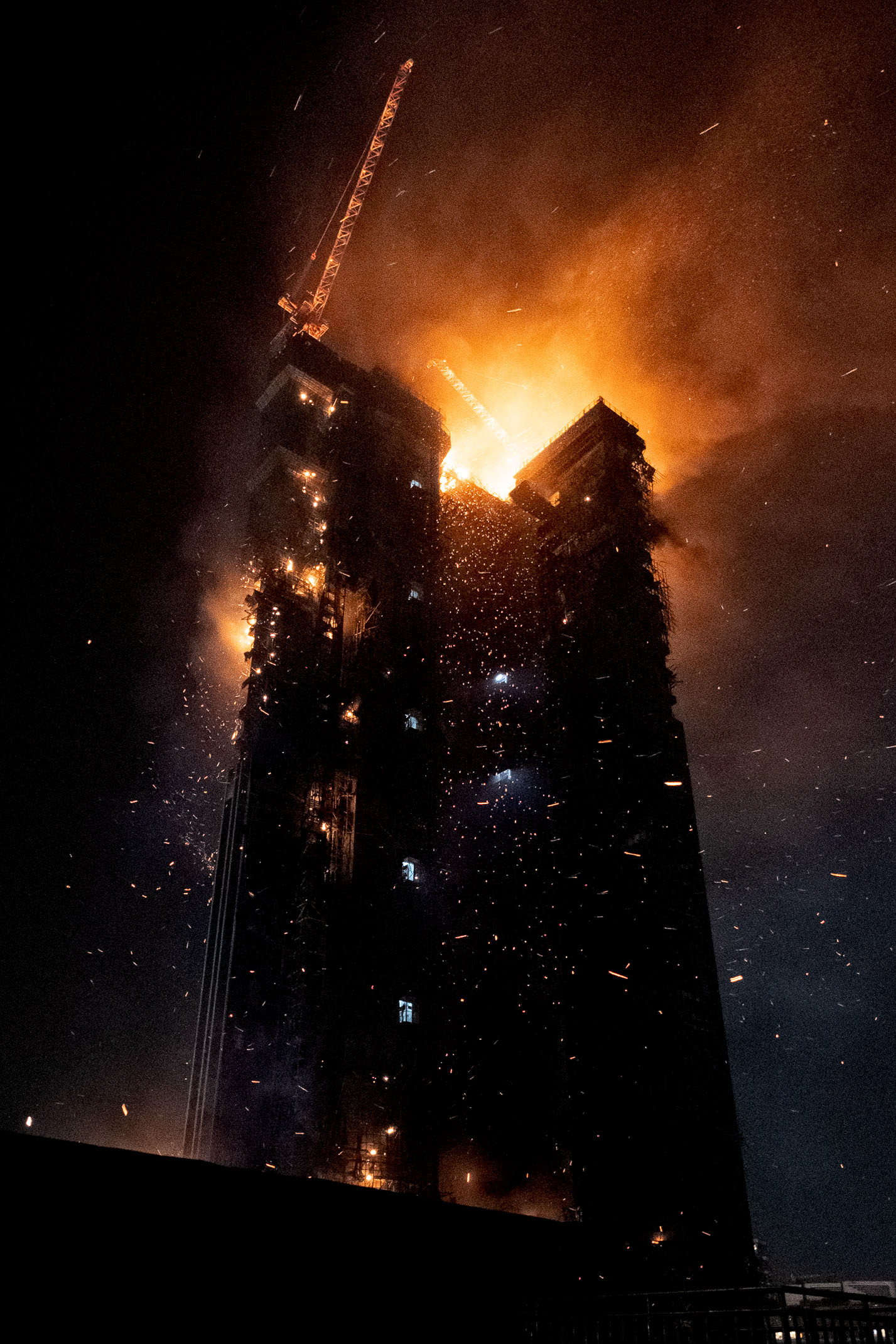 Incendie au Mariners' Club - Hong Kong, mars 2023