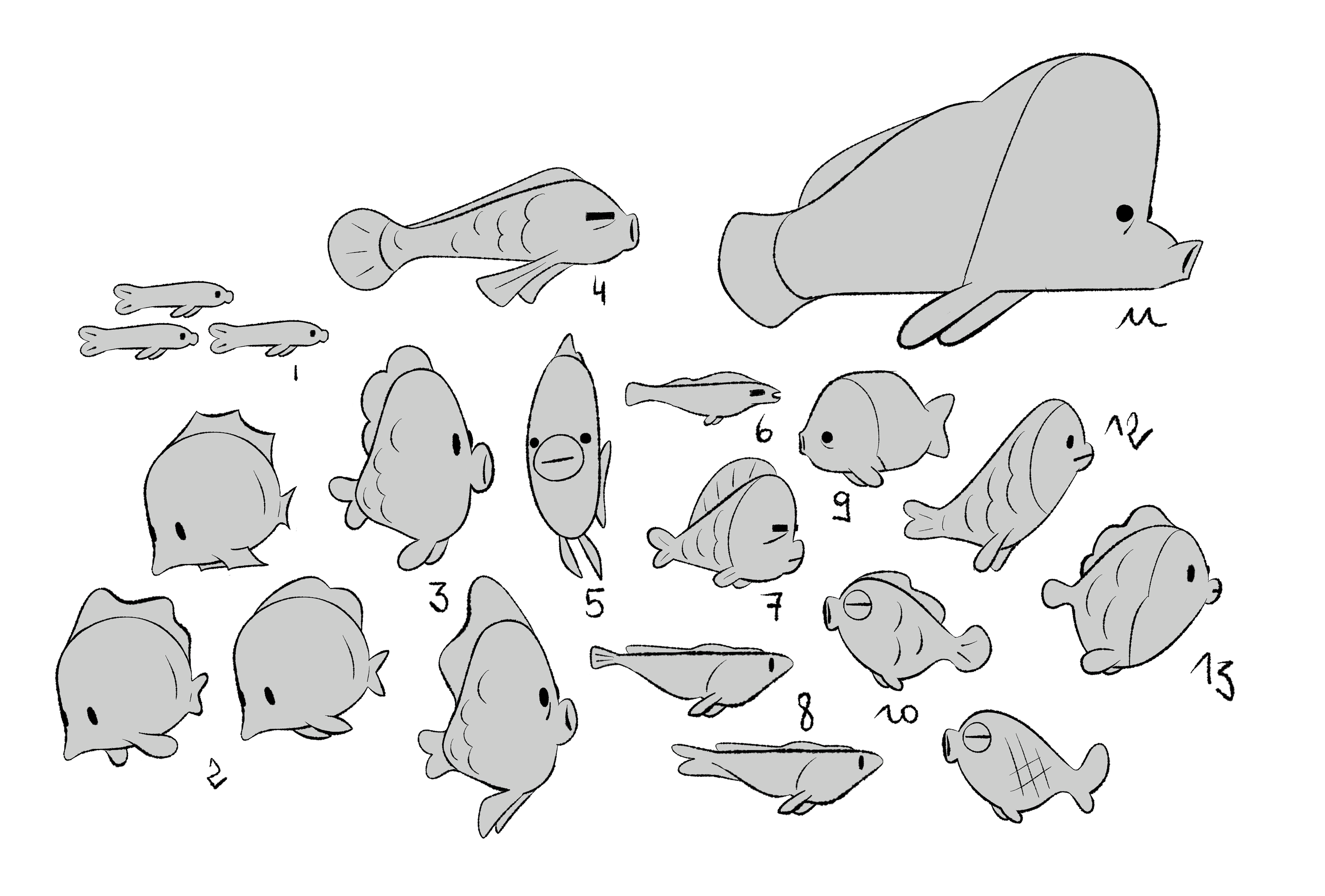 Fishes - shapes