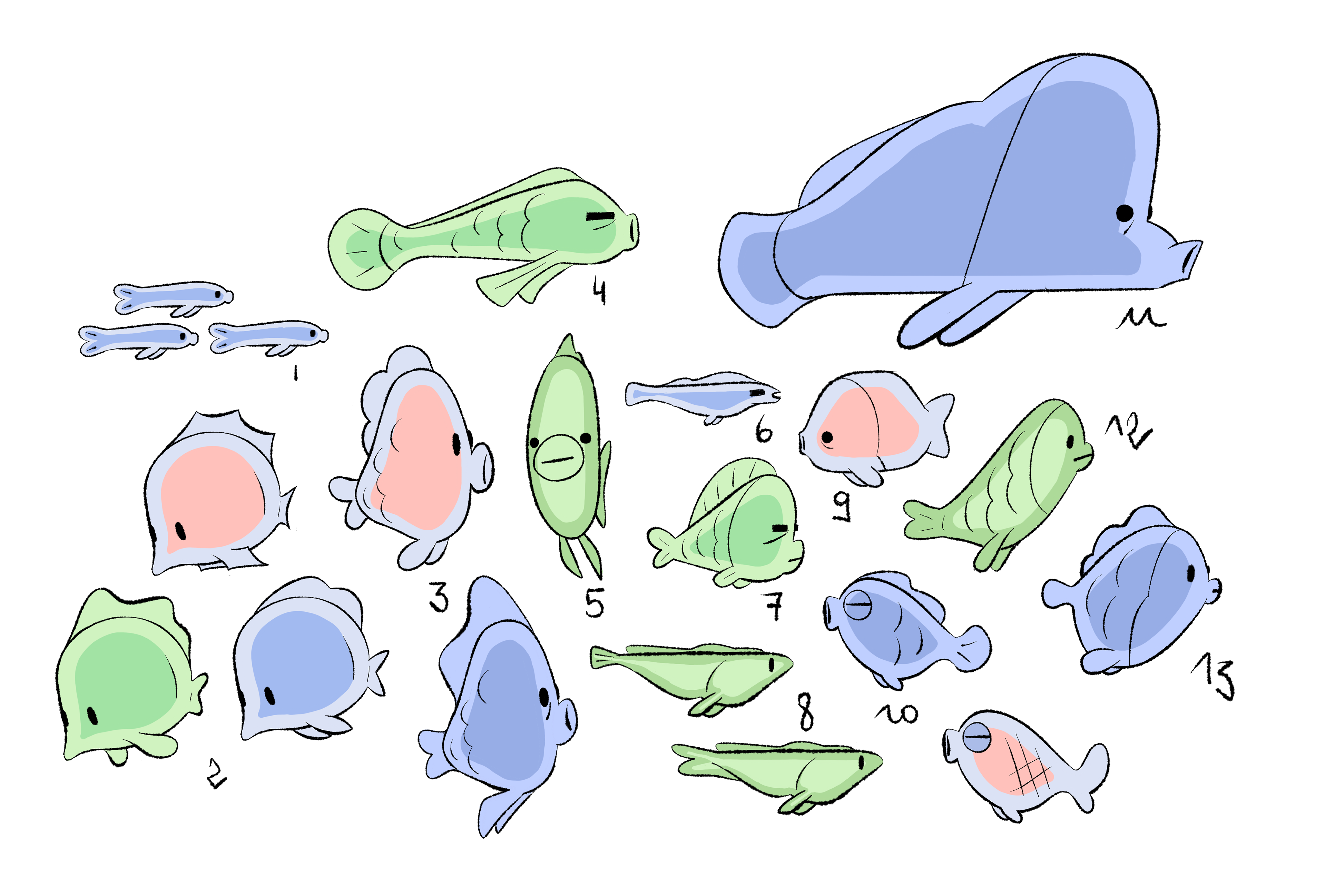 Fishes - colors
