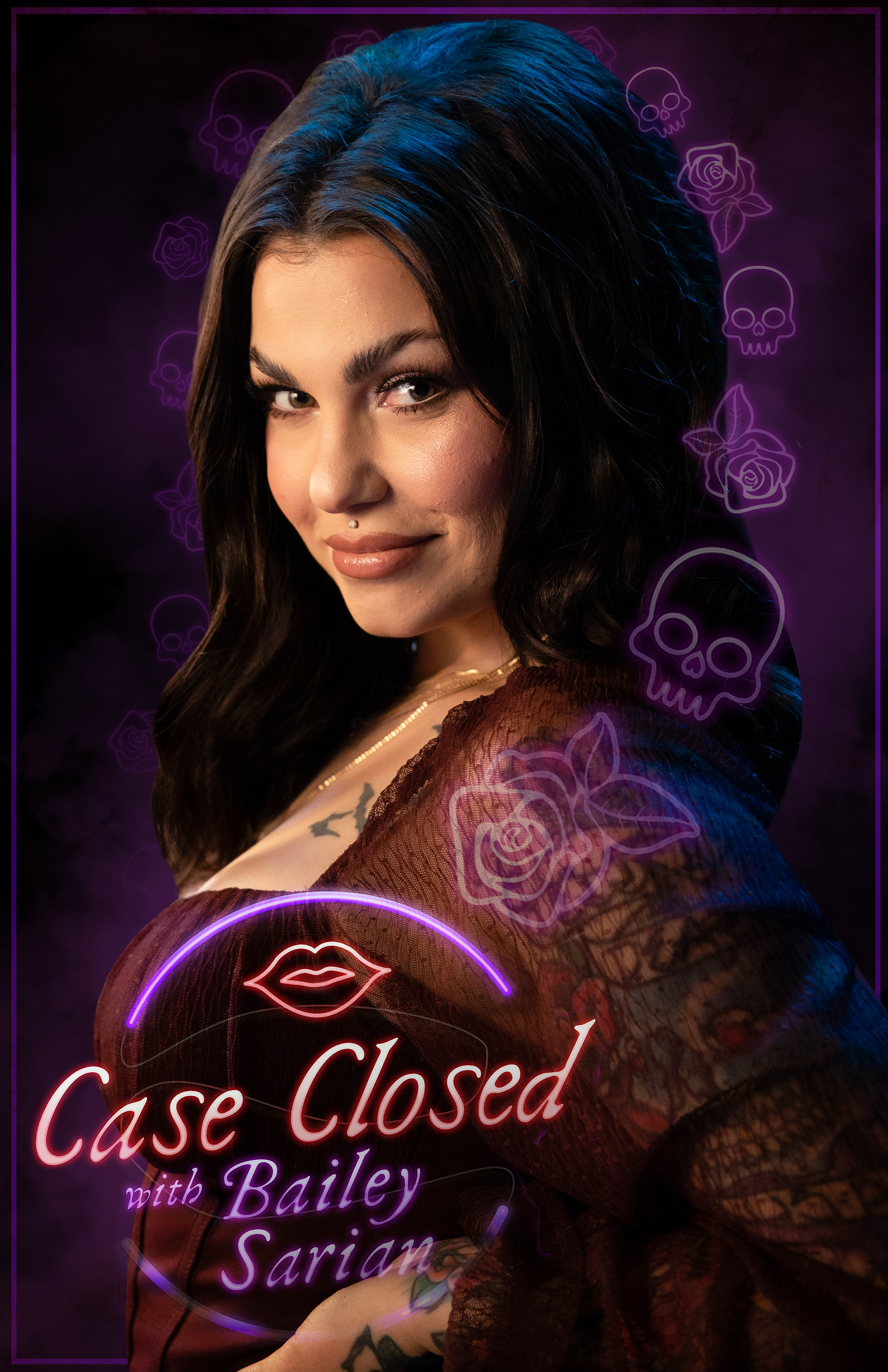 Poster designed for the CASE CLOSED WITH BAILEY SARIAN series produced for Netflix US Youtube