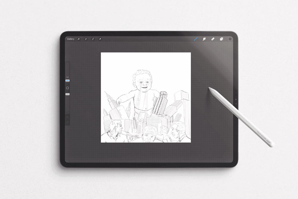 I done most of the design on my iPad Pro and finalised using Photoshop