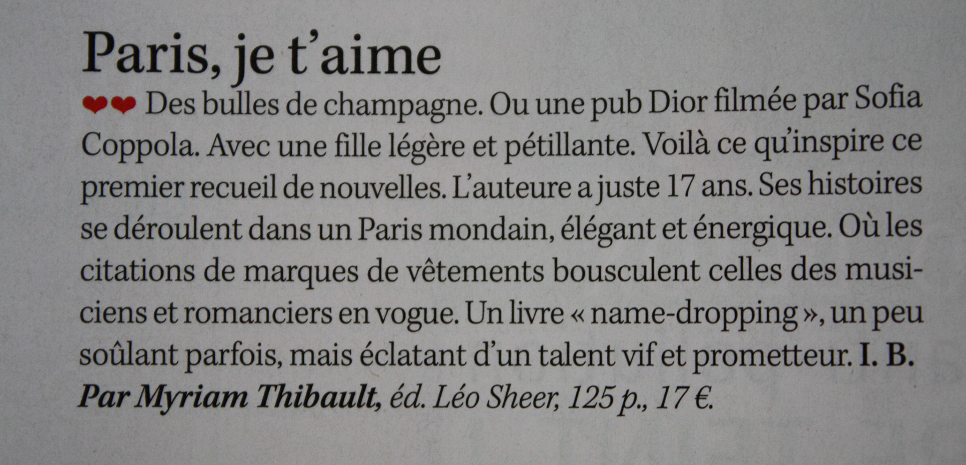 Avantages par Isabelle Bourgeois