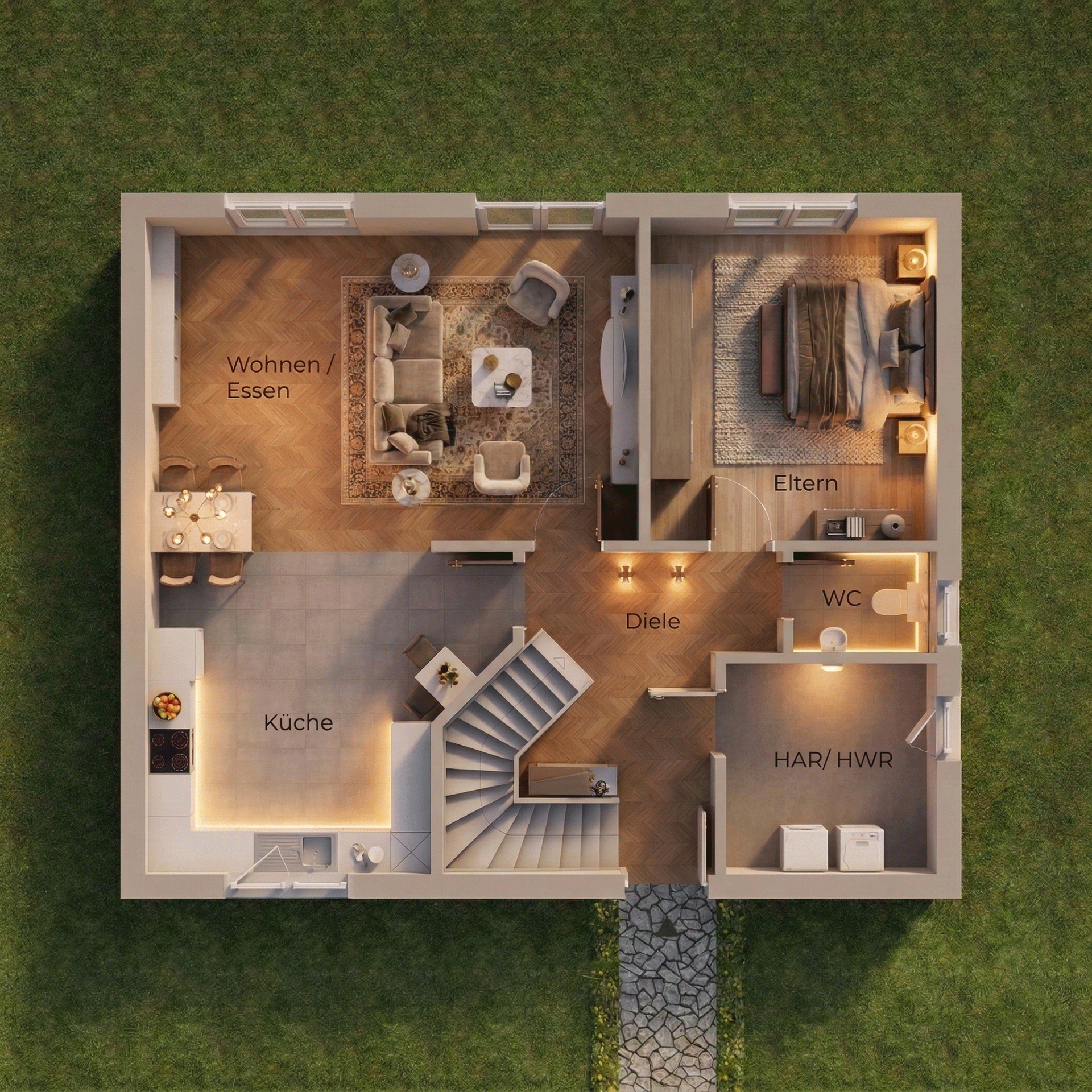 Premium 3D-Visualisierung: Stimmung & Details