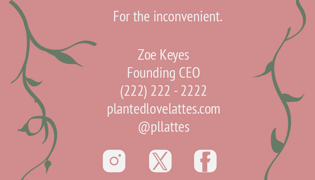 Business Card Back