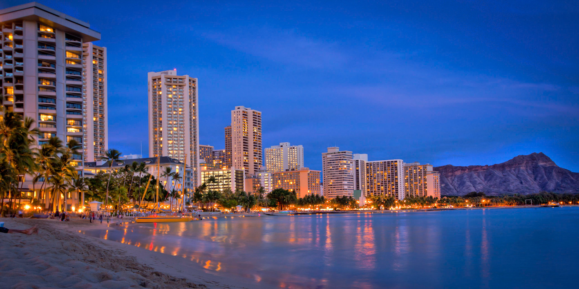 Diamond Head and Waikiki, Honolulu, Hawaii