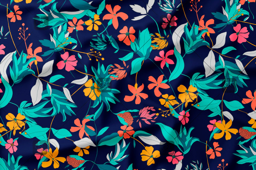 Simple floral pattern. Work commissioned for Tinda Europa - Season: Spring 2015