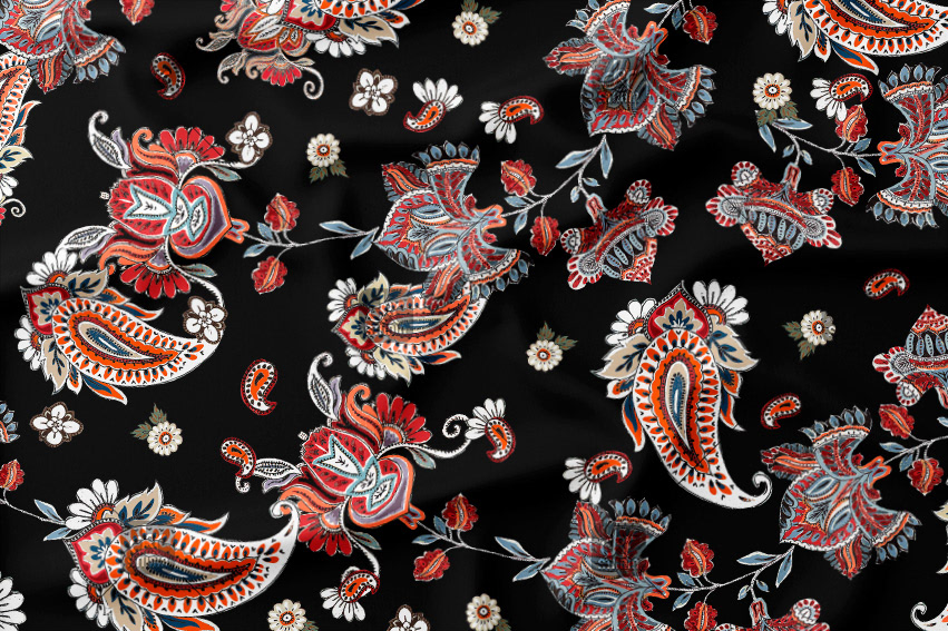  Paisley pattern. Work commissioned by Estampados J Y Punt. Finally sold to Punt Roma - Season: Spring 2017