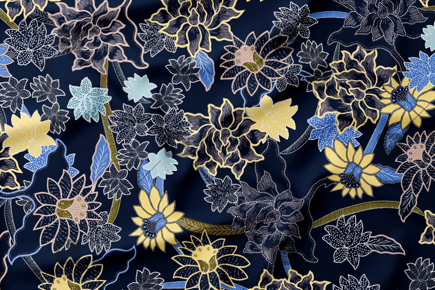 Flower pattern. Work commissioned by New Arregui. Finally sold to Punt Roma - Season: Fall 2017