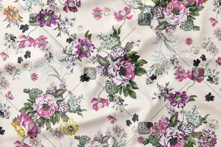 Summer tropical pattern. Work commissioned by Division 4. Finally sold to Cortefiel - Season: Spring 2017