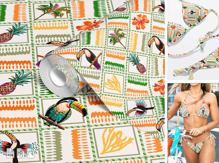 Premium 2024 surface pattern for commercial stock markets by d&r studio