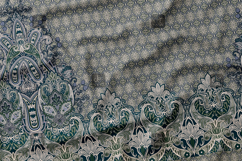  Pattern with scarf-style paisleys. Work commissioned by Division 4. Finally sold to Punt Roma - Season: Fall 2016