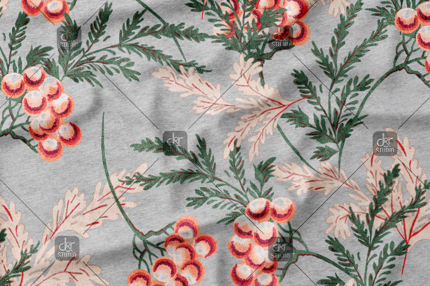 Floral pattern with classic style flowers. Work commissioned for Construcciones Celop, for their own brand collection: Celopman - Season: Spring 2016