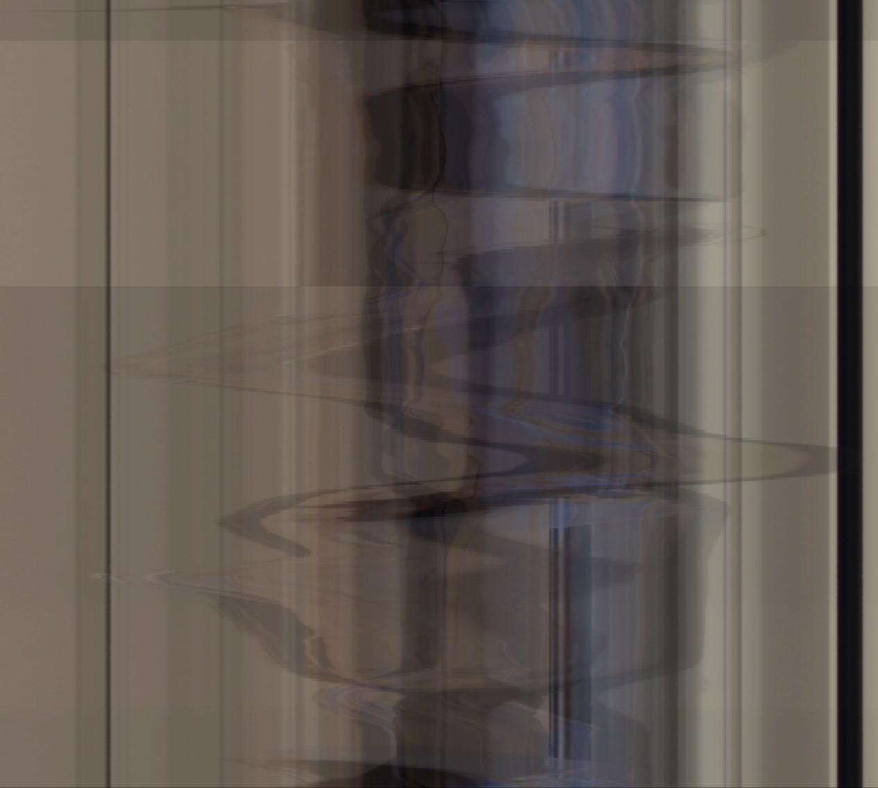 vertical path continuously overlayed