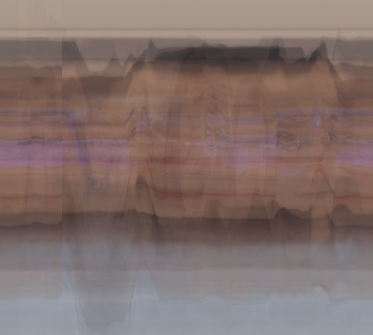 horizontal path continuously overlayed