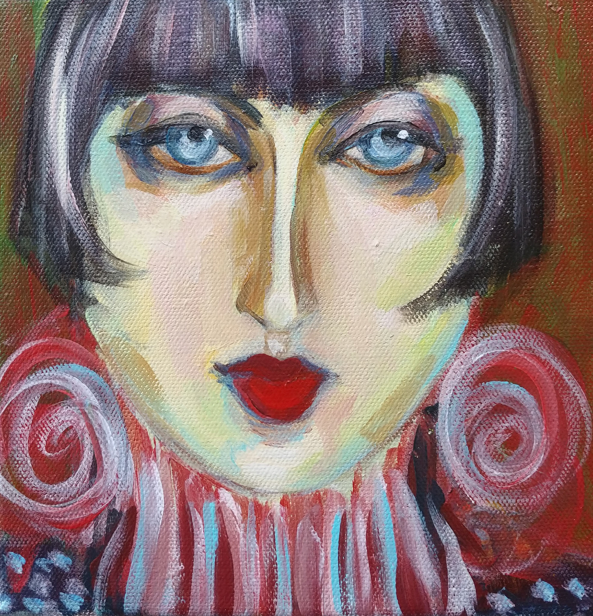 Luciana Fabiilli - Darling Diva - acrylic - www.lucianaart.com