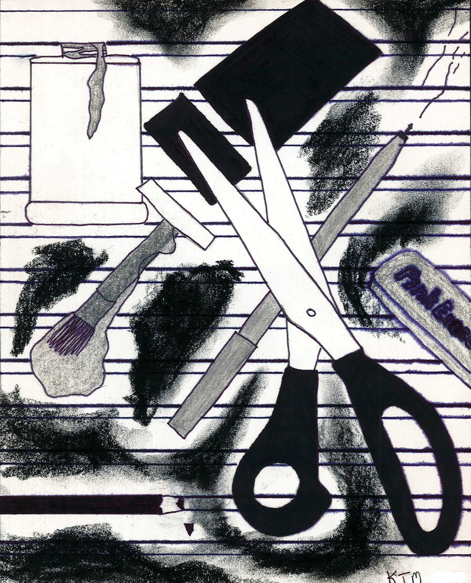 Katherine Miller [Portfolio Selection] - Many Worlds - pen and ink line drawing