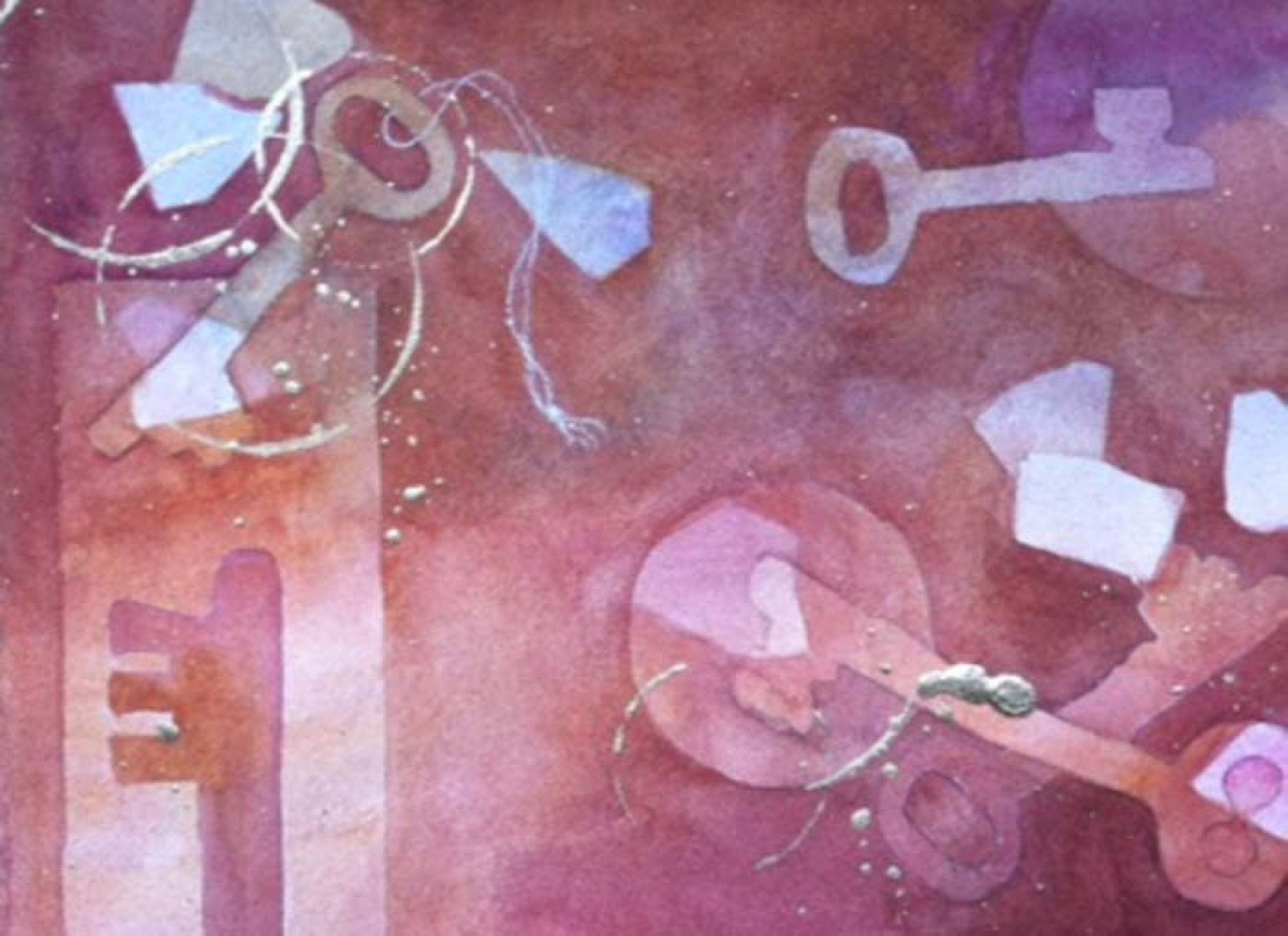 Carolyn Abrams - The Secret Life of Keys - watercolor - www.carolynabrams.com