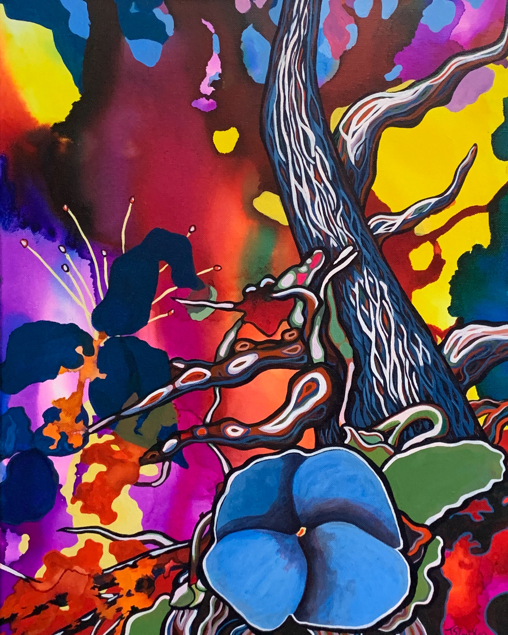 Jacqueline Staikos  -  Untitled  -  ink and acrylic on canvas  -  jstaikos.org