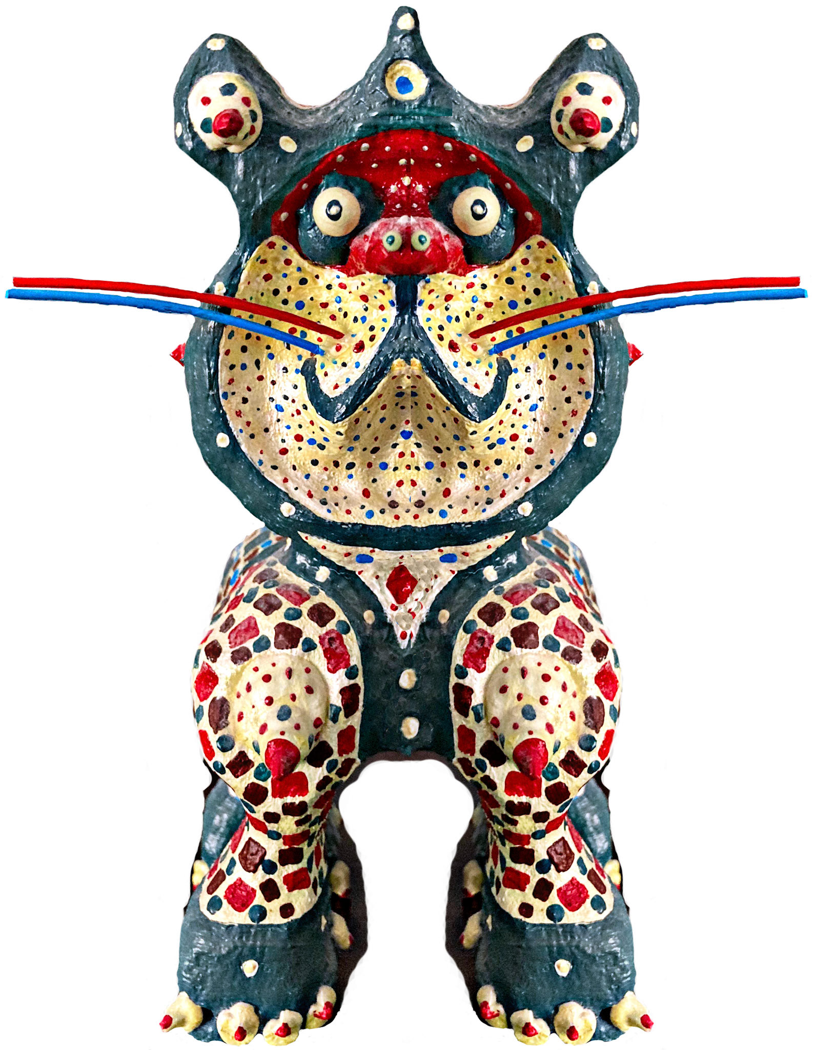 David Sheskin [Portfolio Artist]  |  Cat #3  |  mixed media, painted wood