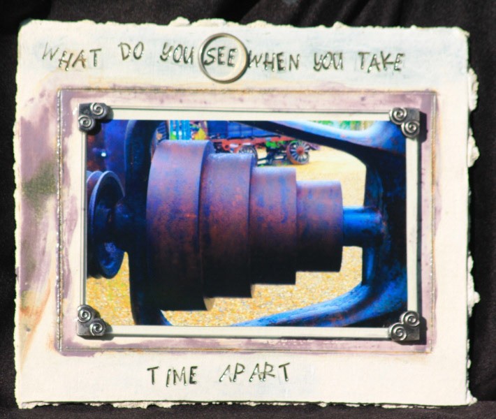 Linda Vonderschmidt-LaStella  |  Taking Time Apart #4  |  ceramic and mixed media  |  www.claysongs.com