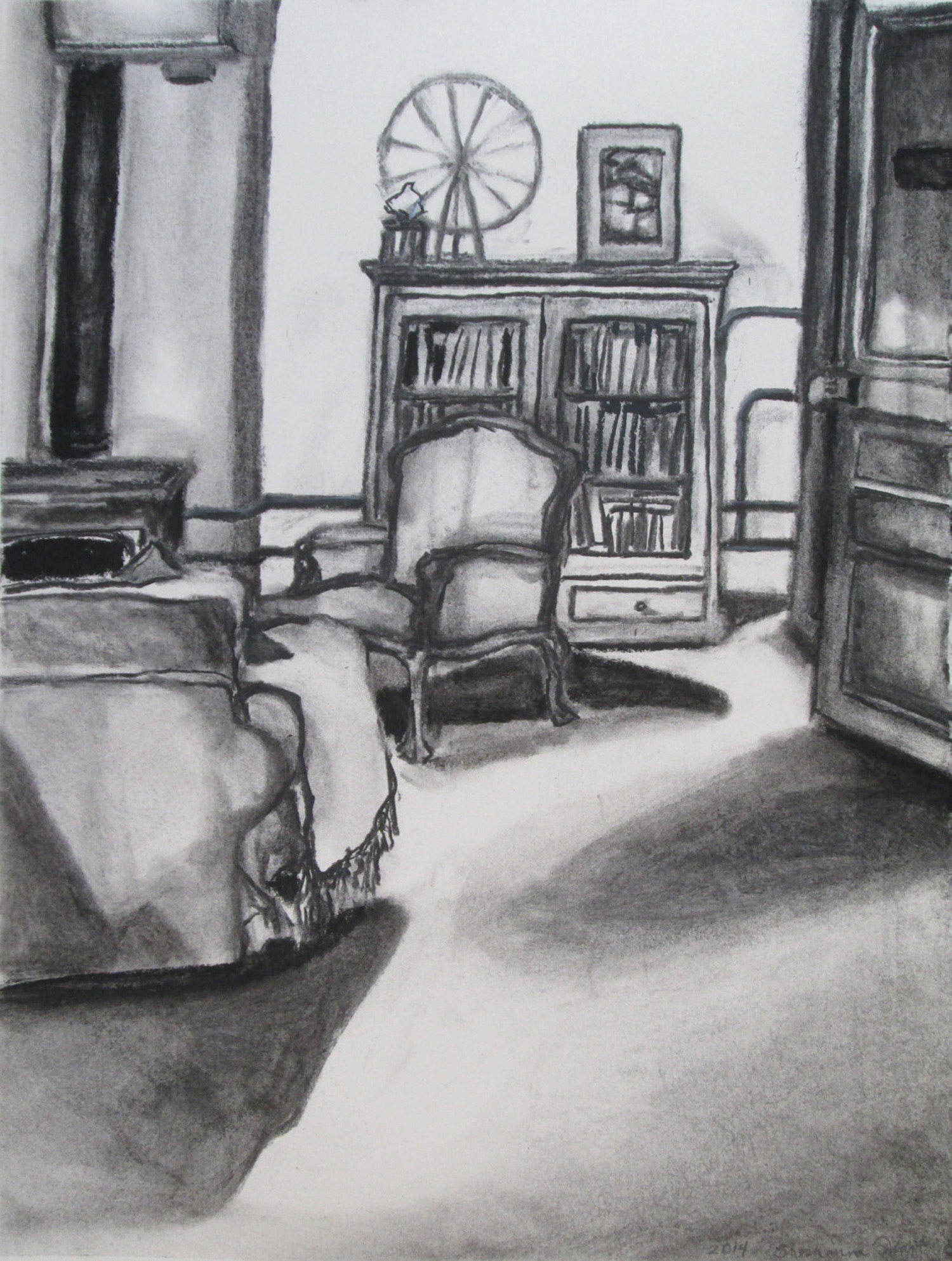 Shoshanna Ahart - The Livingroom When Everyone is Asleep - www.ah-art.com