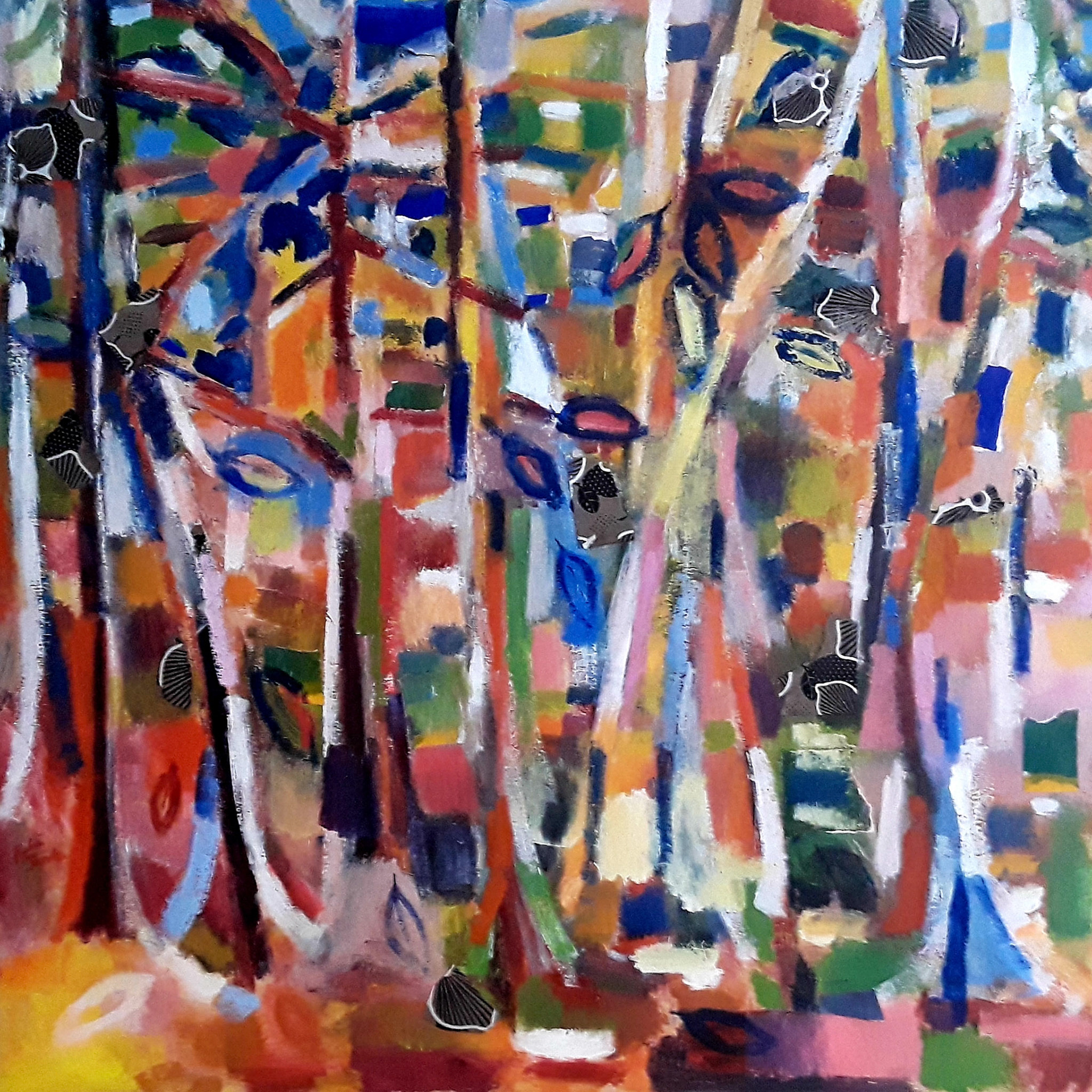 Robin Brooks  -  Falling  -  mixed media  -  www.robinbrooksart.com