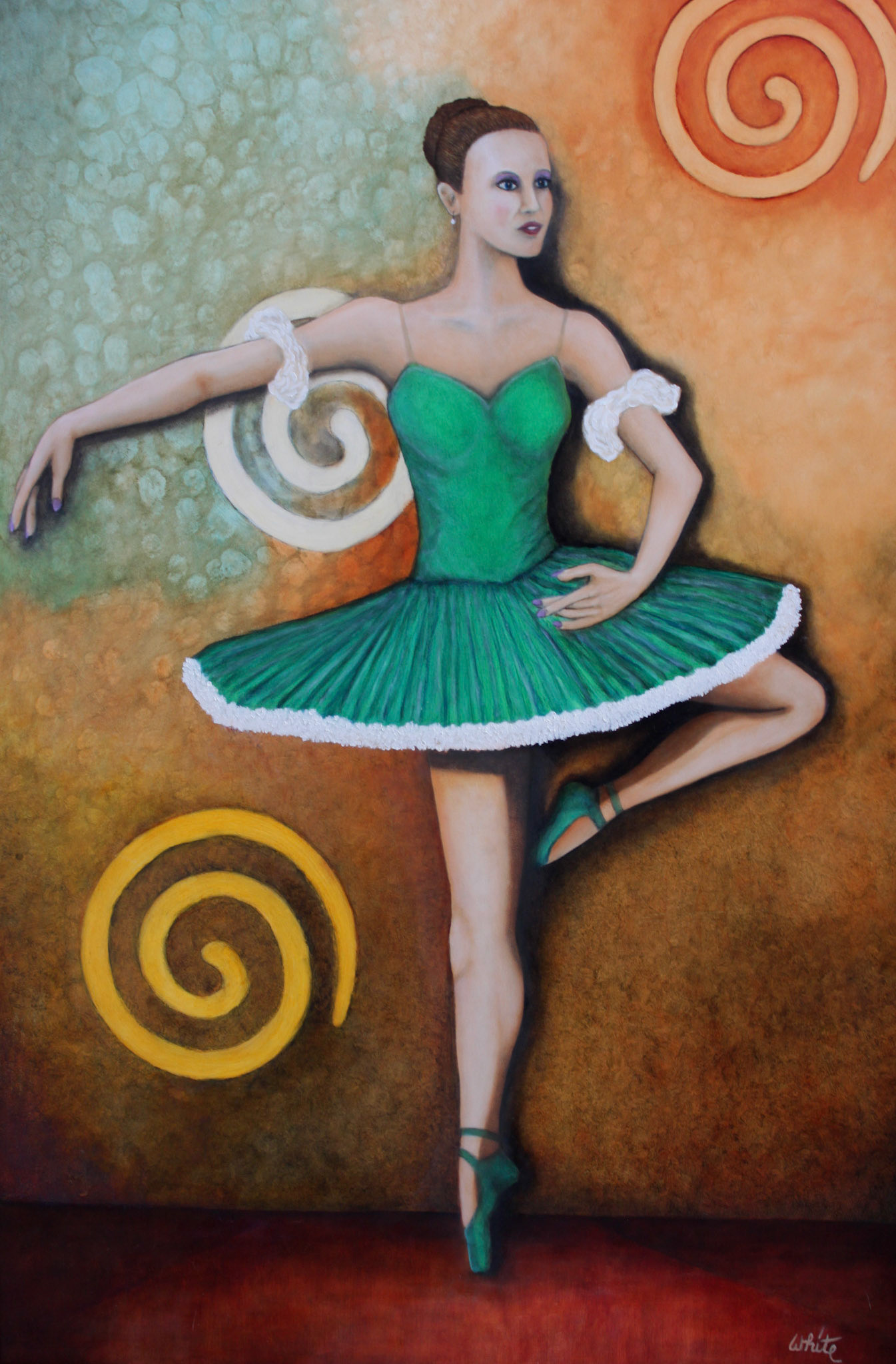 Donald White - Ballerina in Green