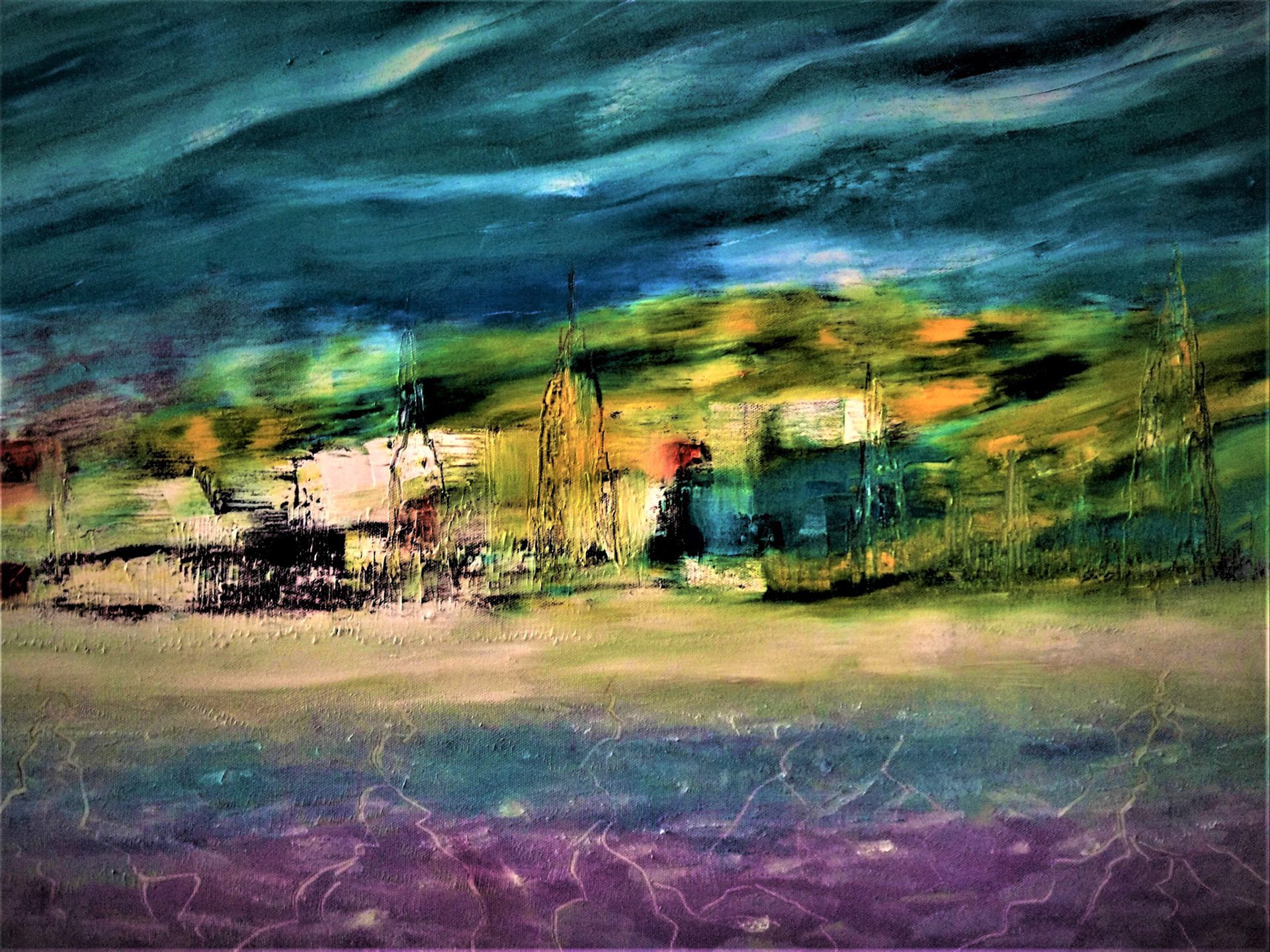 Deepali Chaudhary - Stirring Remnants - oil - deepaliartstudio.com