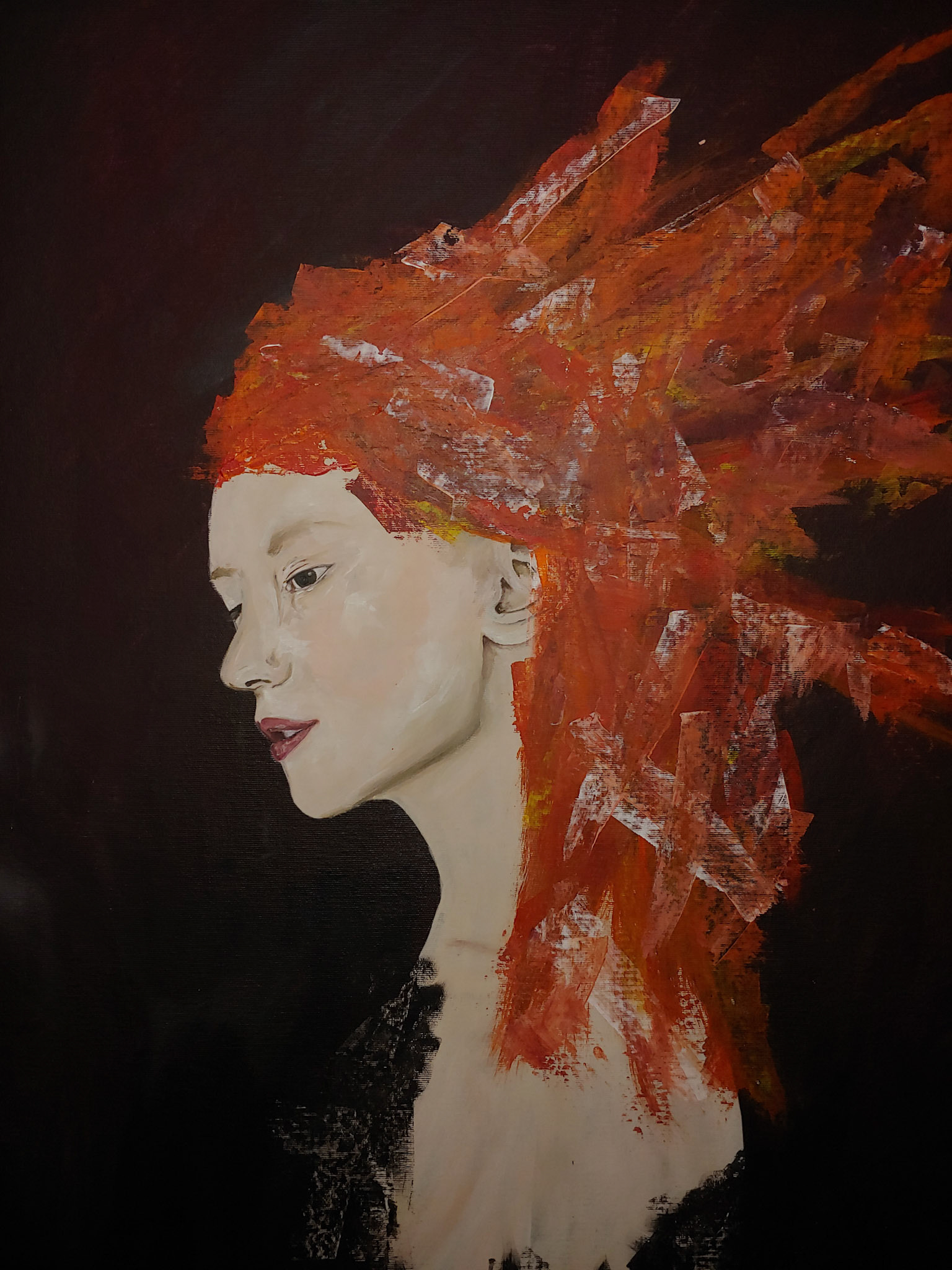 Gabriela Rochallyi - Persperation - acrylic - rochallyigabriela.wordpress.com
