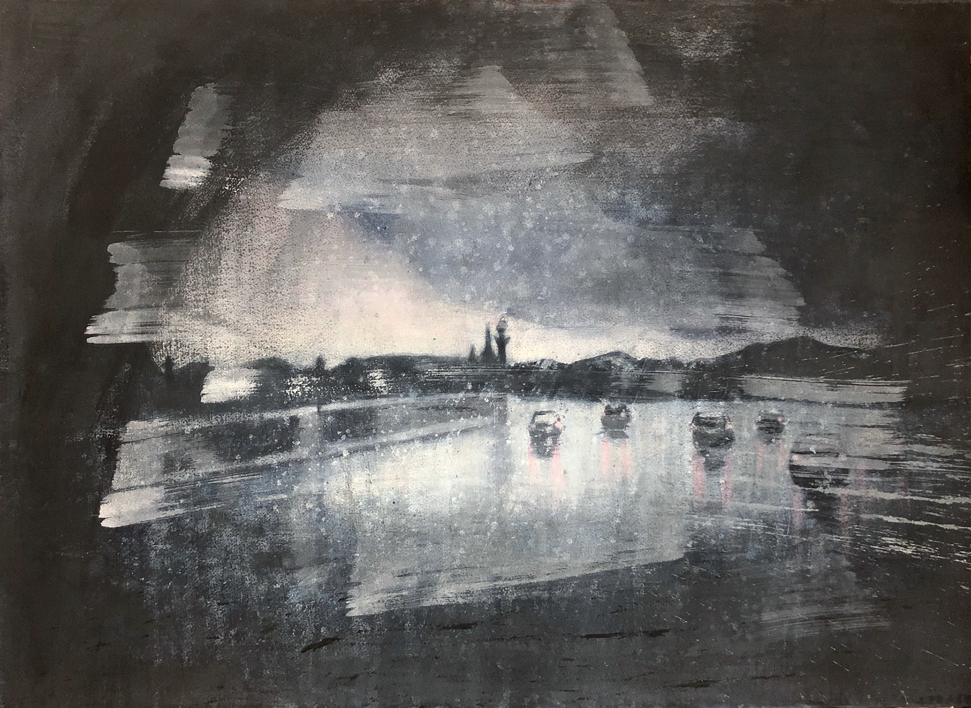 Amanda Chang - On My Way There - watercolor - amandachangnyc.com