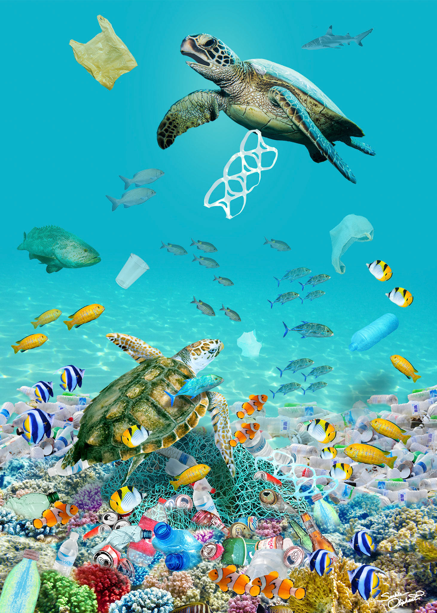 Sushila Oliphant [Recognized for Uniqueness of Concept and Originality] - Ecocide - mixed media - www.sushilaoliphant.com