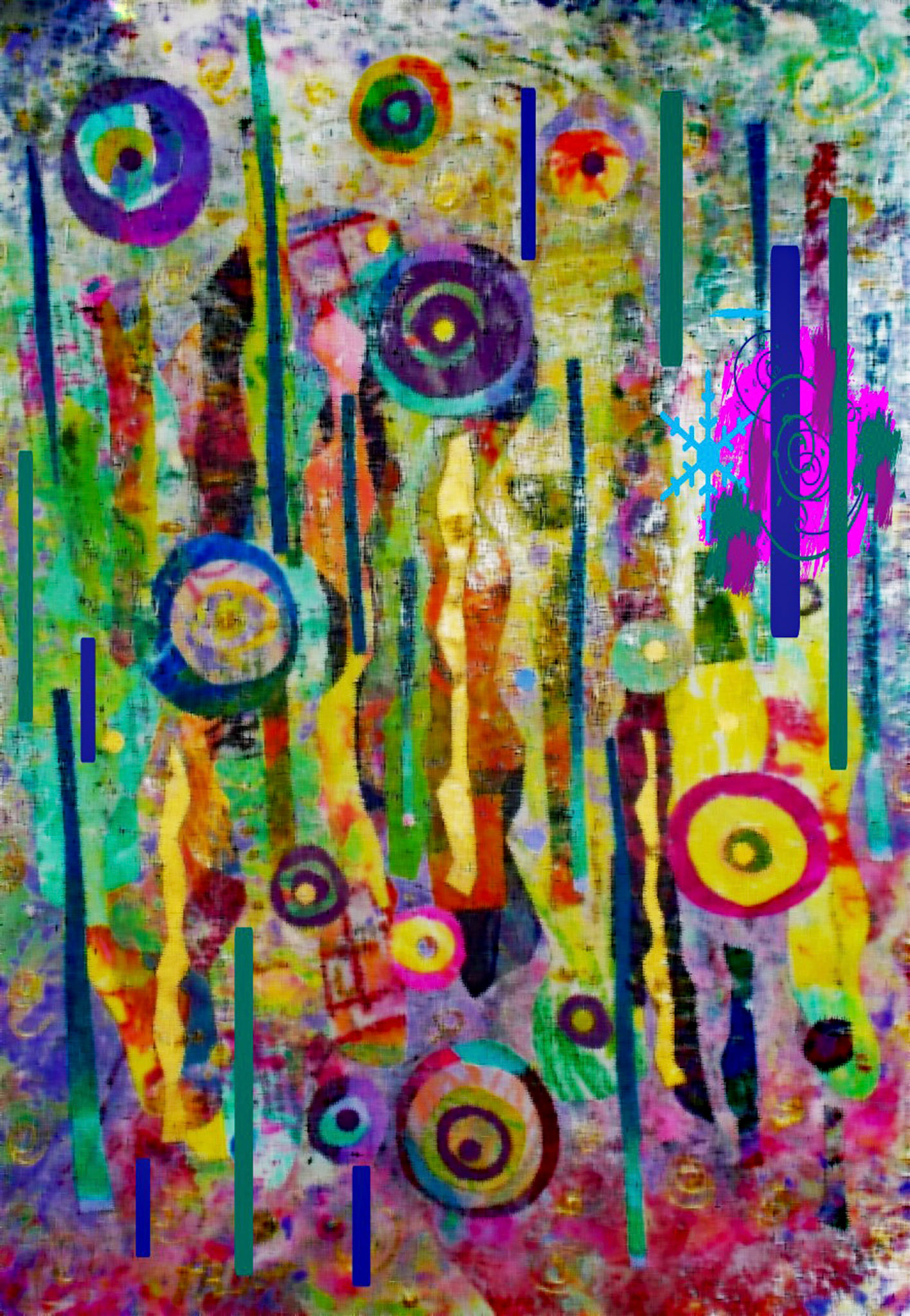 Portfolio Selection - Rosalyn Kliot - Mardi Gras - mixed media