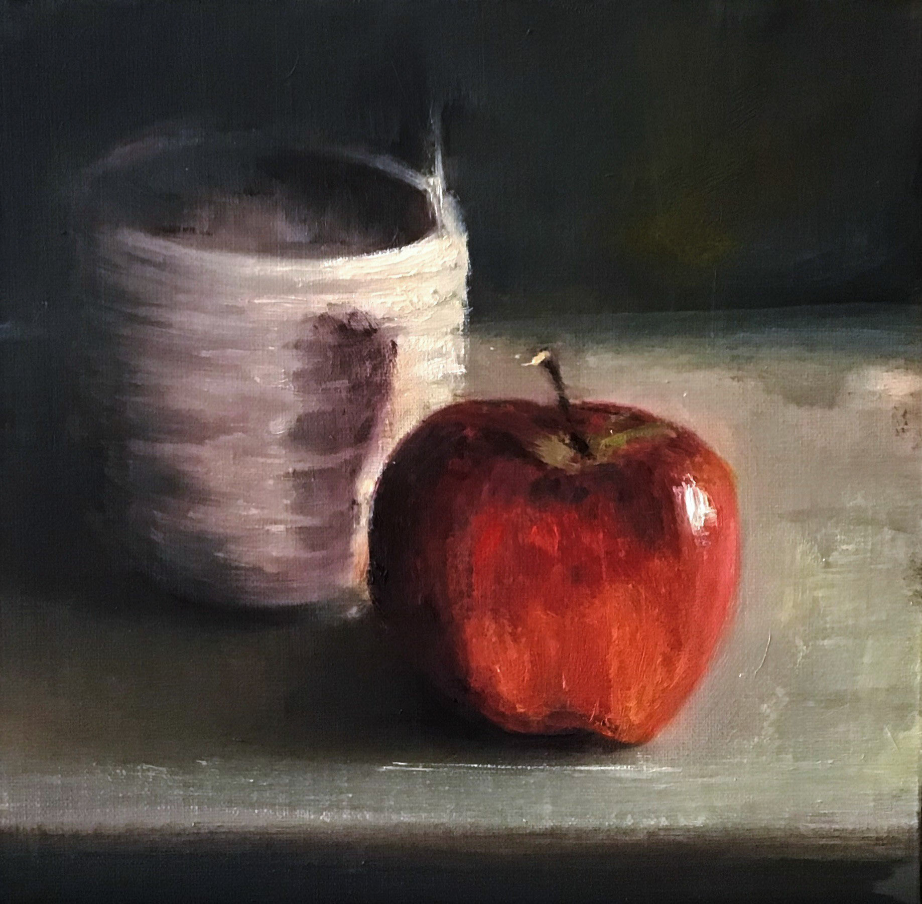 Vanessa Withun - Apple and Mug - oil - www.vanessawithun.com