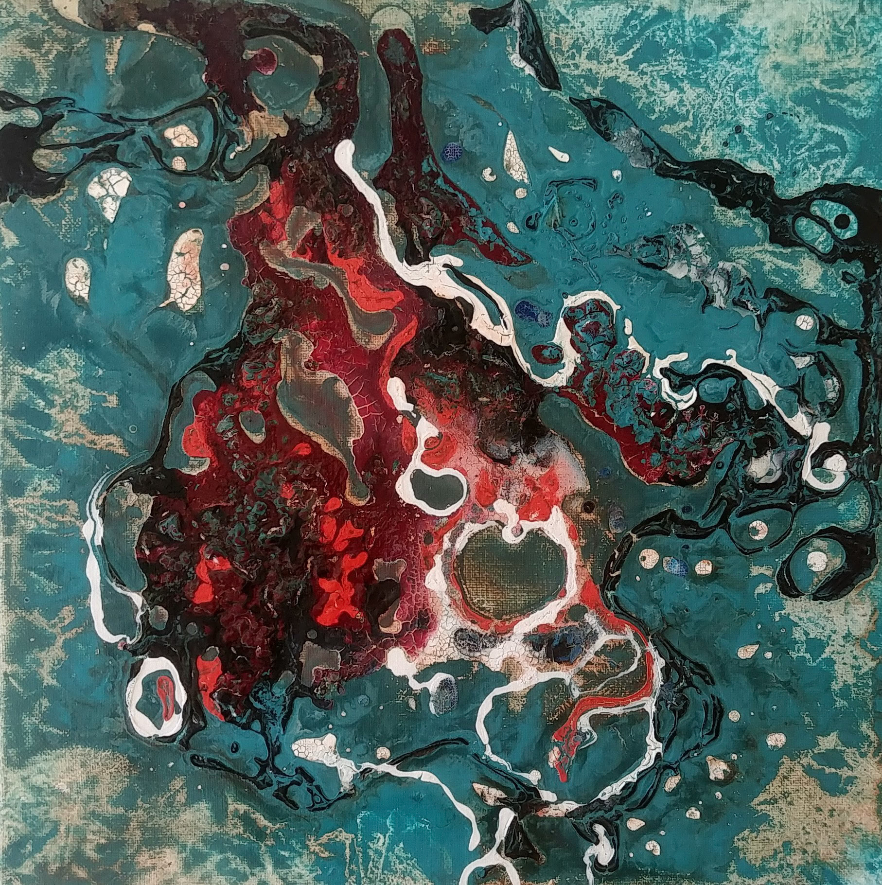 Portfolio Selection - Kiera Stuart - Abstract Landscape - oil and acrylic on canvas - kierastuart.me