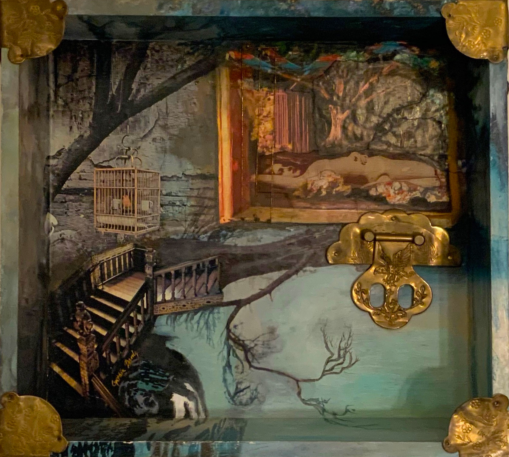 Cynthia Brody [Portfolio Artist]  |  Longing in Her Heart  |  mixed media  |  www.cynthiabrodyart.com