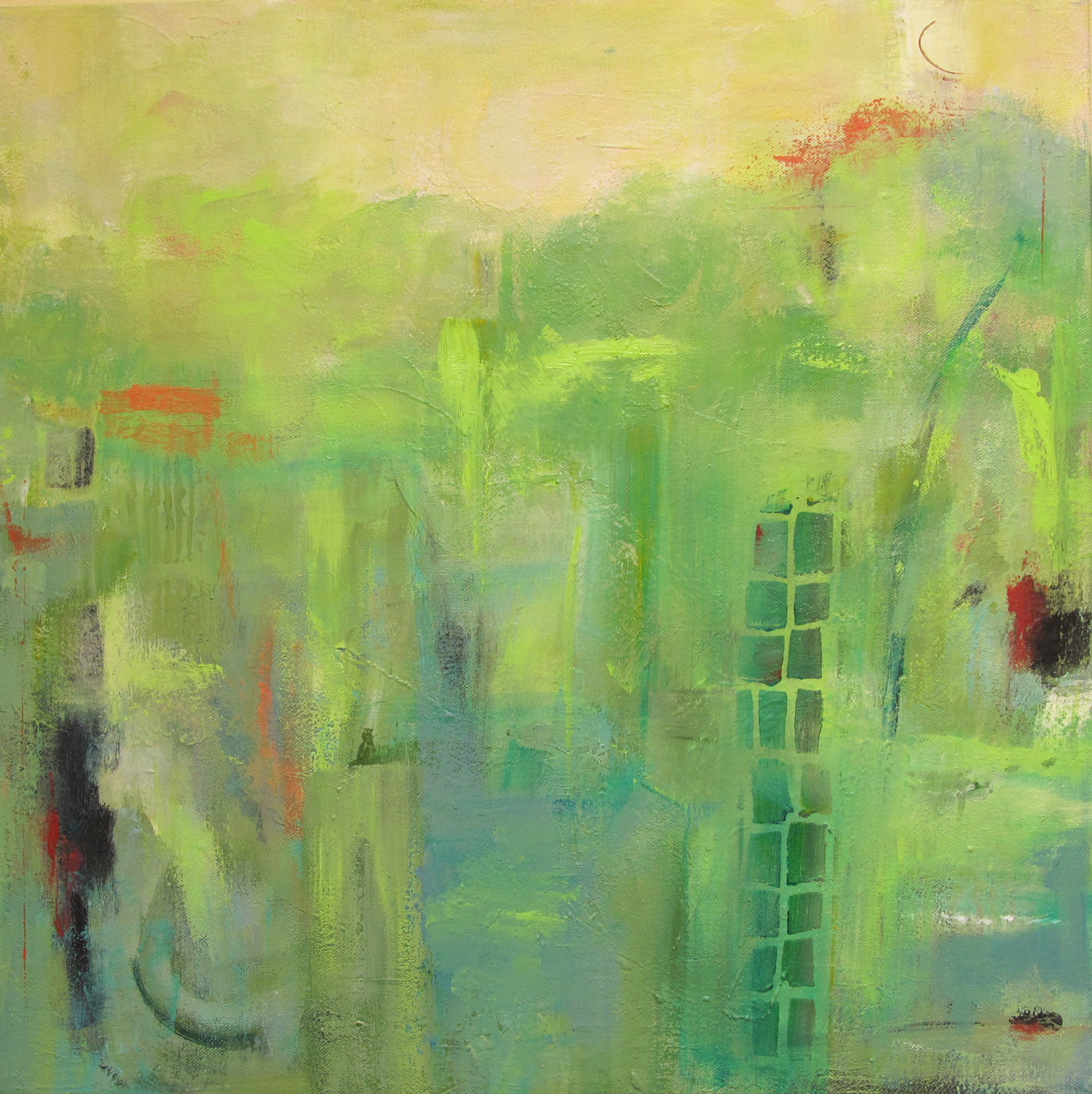 Ann Hart Marquis - Among the Dappled Grasses - acrylic - annhartmarquis.com