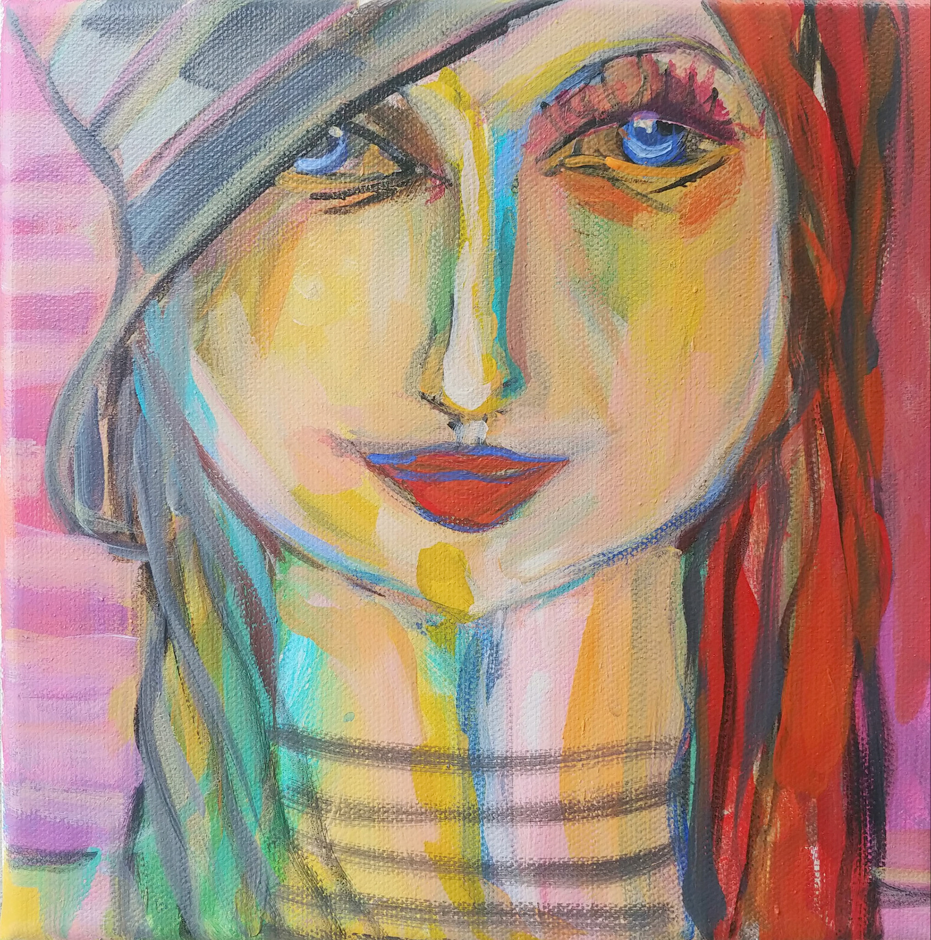 Luciana Fabiilli - Muse - acrylic - www.lucianaart.com