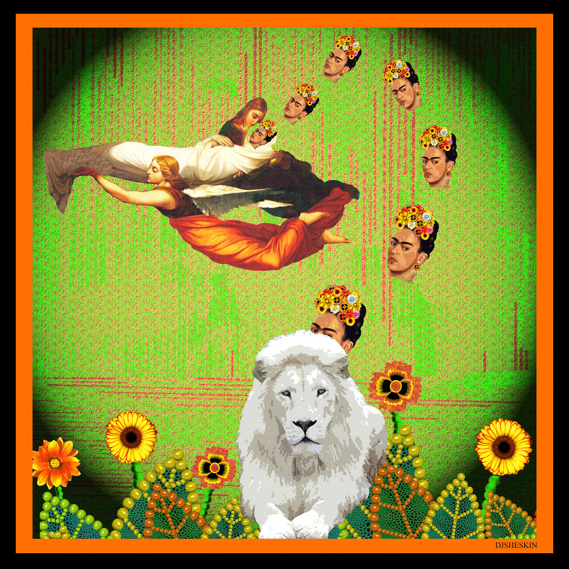 AWARD FOR UNIQUENESS OF CONCEPT AND ORIGINALITY - David Sheskin - Frida Kahlo Reincarnated as a Lion