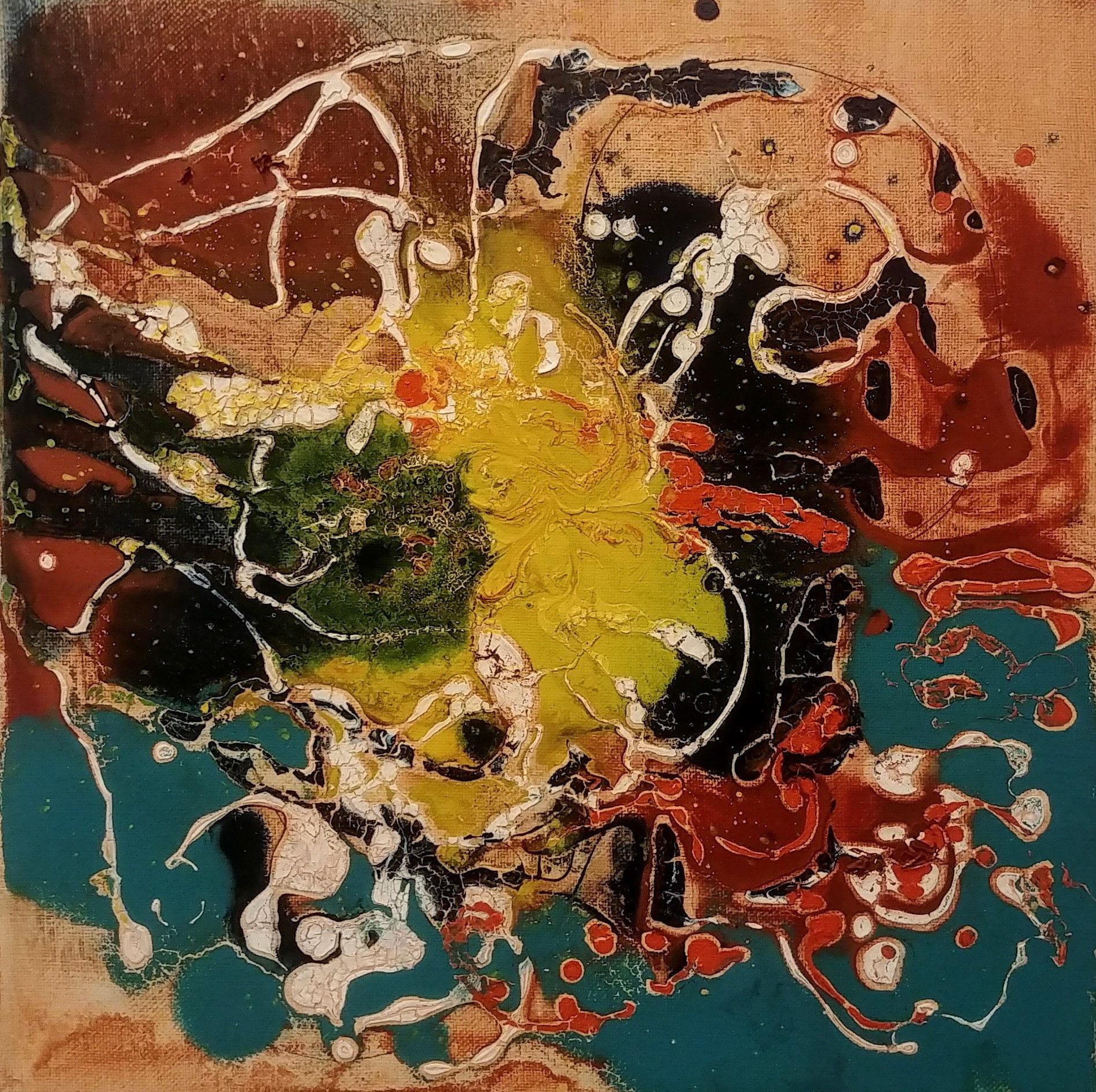 Portfolio Selection - Kiera Stuart - Abstract Insect - oil and acrylic on canvas - kierastuart.me