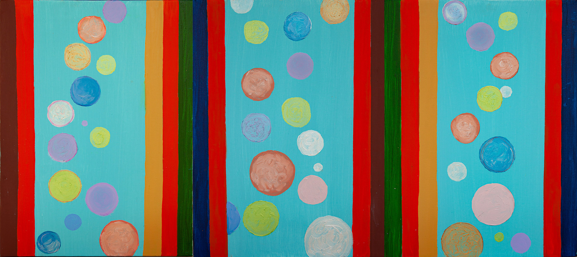 Theodosia Tamborlane  -  Blowing Bubbles with My Friends  -  oil  -  tamborlane.com
