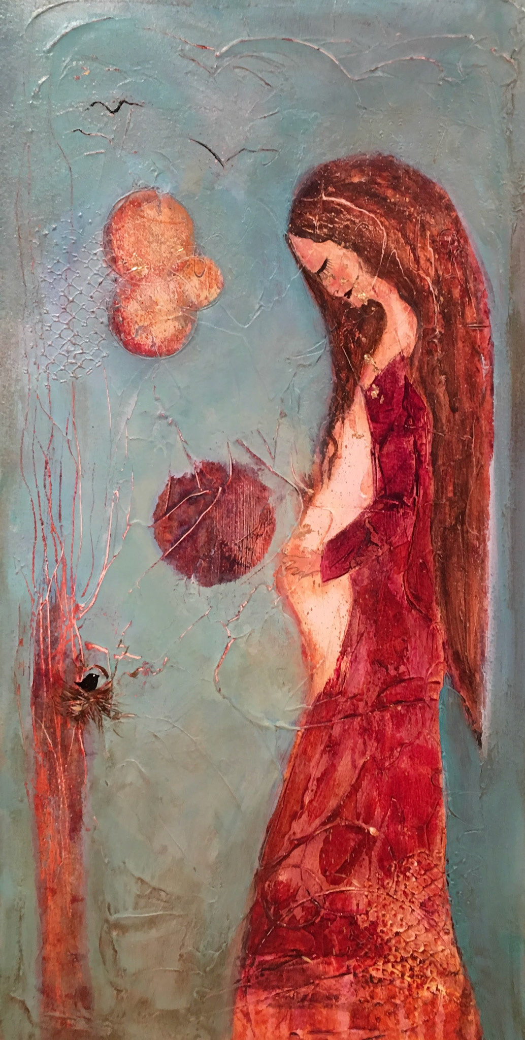 Carolyn Abrams - She Who Nourishes - mixed media - www.carolynabrams.com