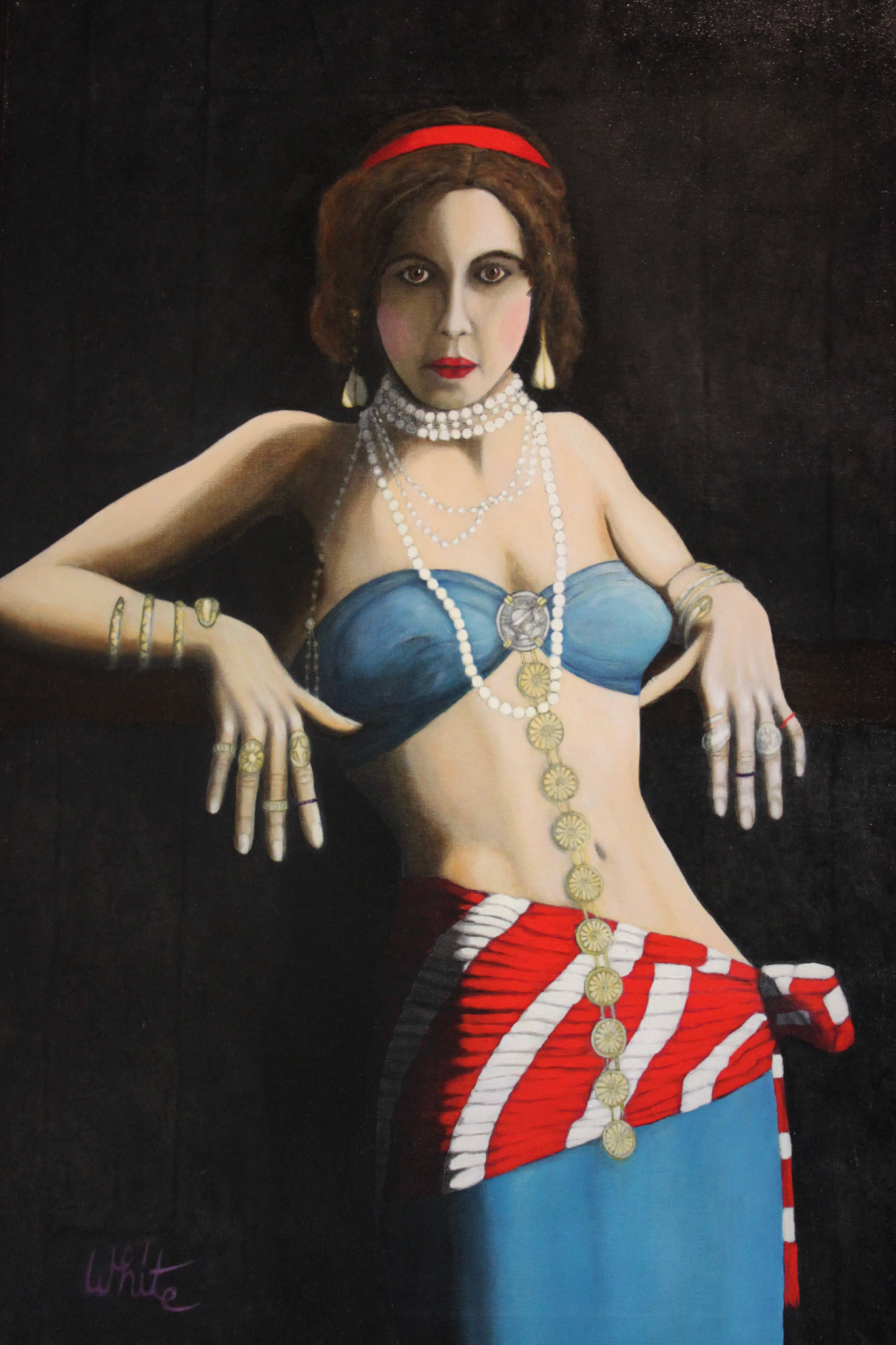 Donald White - Gypsy Queen - oil - www.fineartdonwhite.com